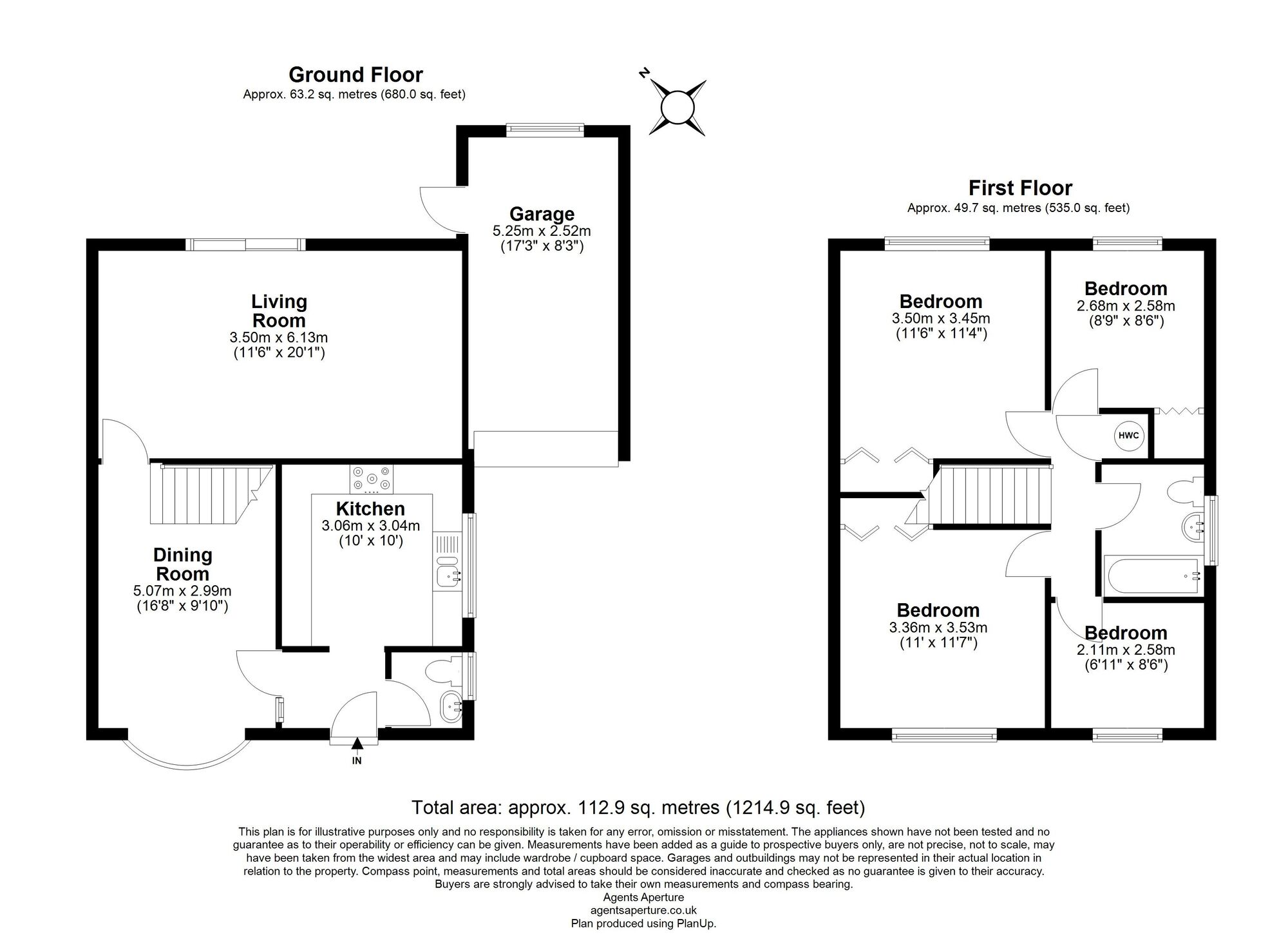 Floorplan of 4 bedroom Detached House for sale, Pinewood Drive, Chatham, Kent, ME5