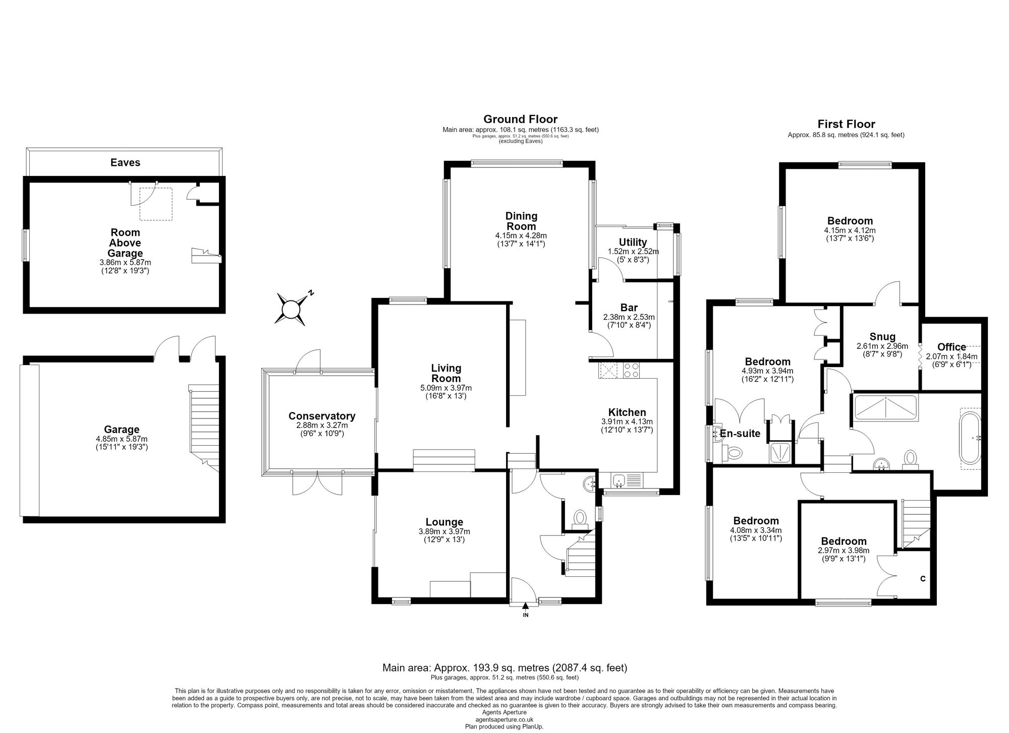 Floorplan of 4 bedroom Detached House for sale, Feldspar Close, Chatham, Kent, ME5