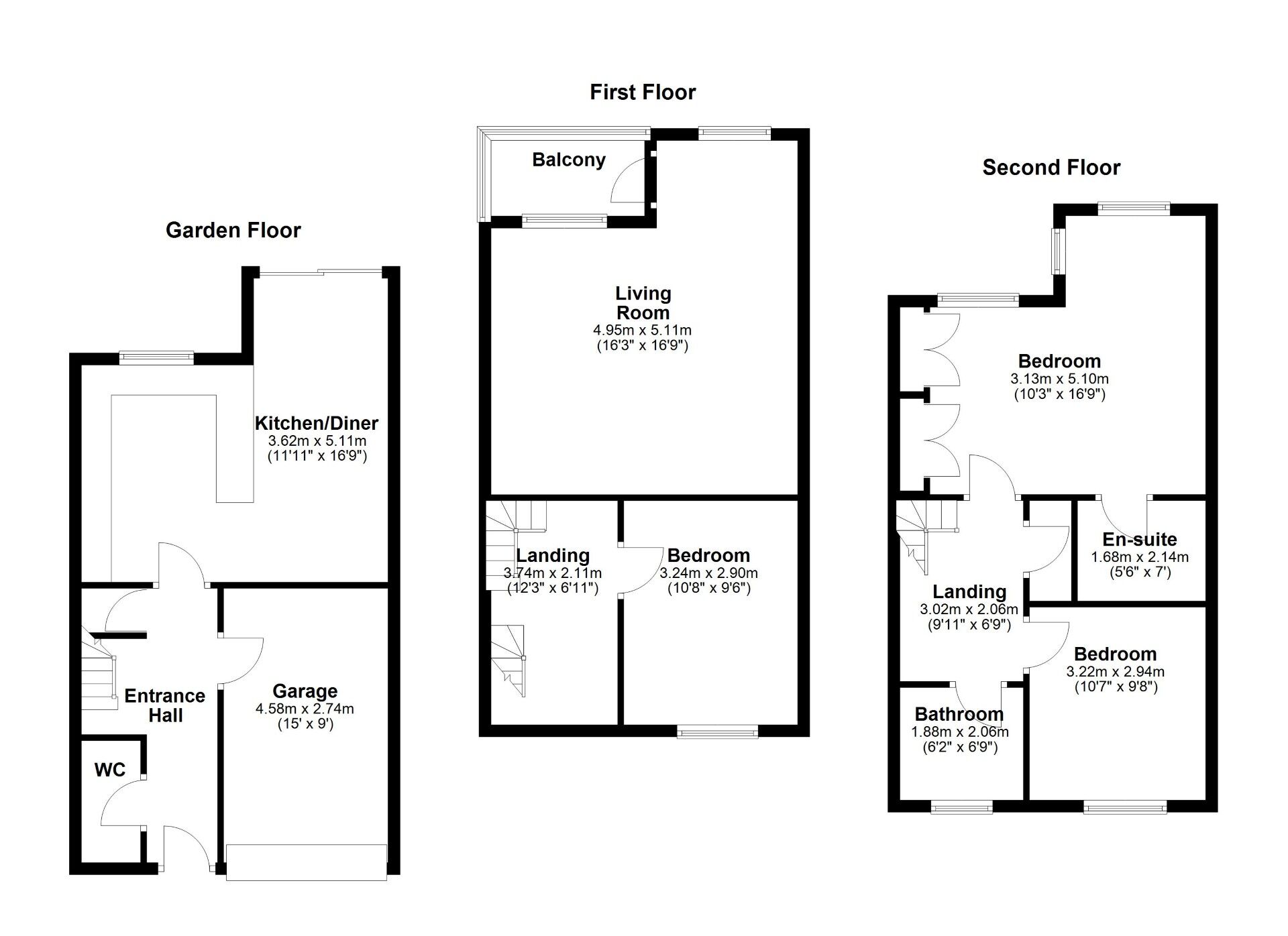 Floorplan of 3 bedroom Mid Terrace House for sale, Merchants Wharf, Tyne and Wear, NE6