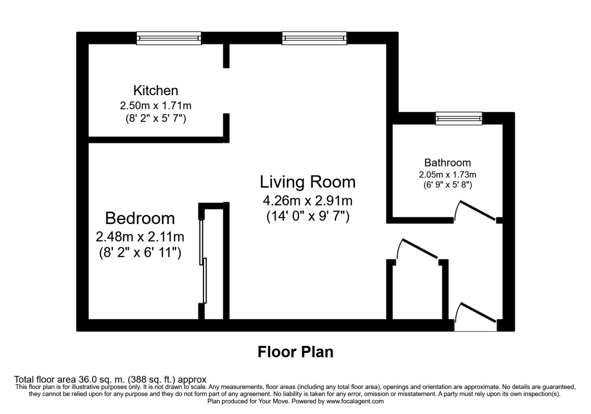 Floorplan of Flat to rent, Southwold Road, Watford, WD24
