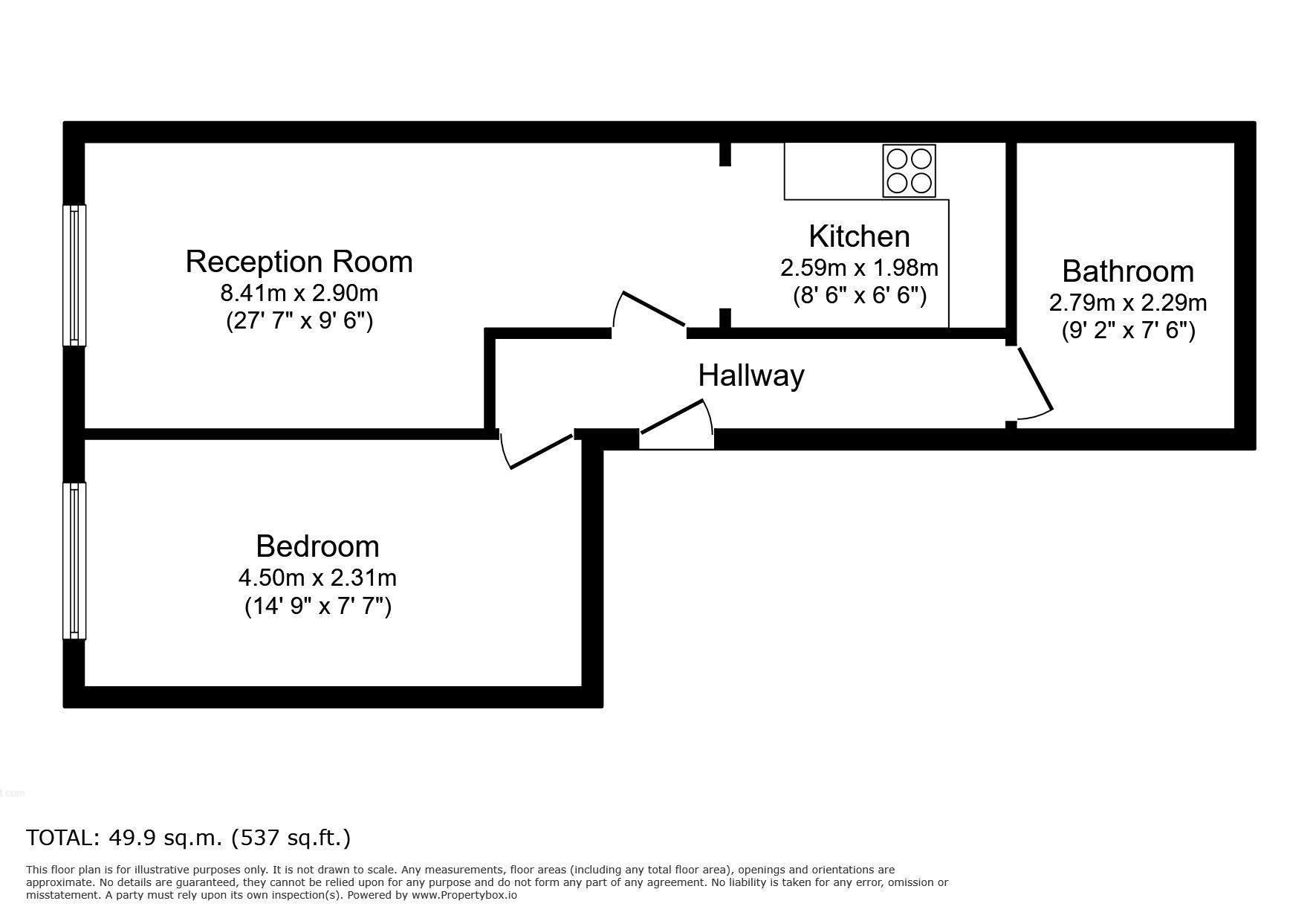Floorplan of 1 bedroom  Flat for sale, Exchange Road, Watford, WD18