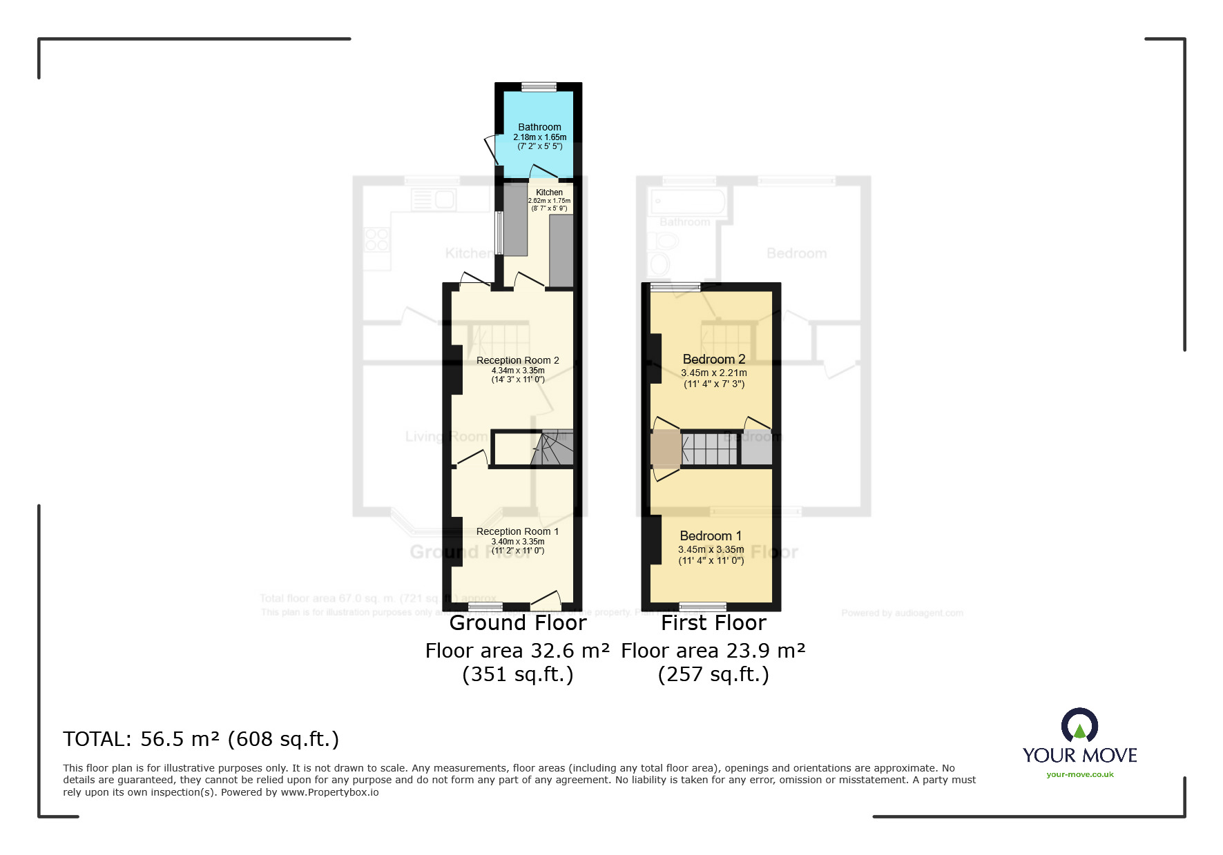 Floorplan of 2 bedroom Mid Terrace House for sale, Sotheron Road, Watford, WD17