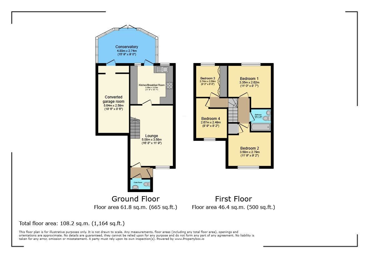 Floorplan of 4 bedroom End Terrace House for sale, Harriet Walker Way, Rickmansworth, Hertfordshire, WD3