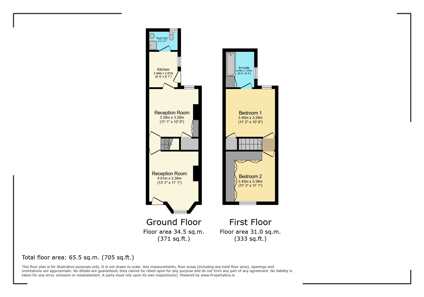 Floorplan of 2 bedroom Mid Terrace House for sale, St. Marys Road, Hertfordshire, WD18