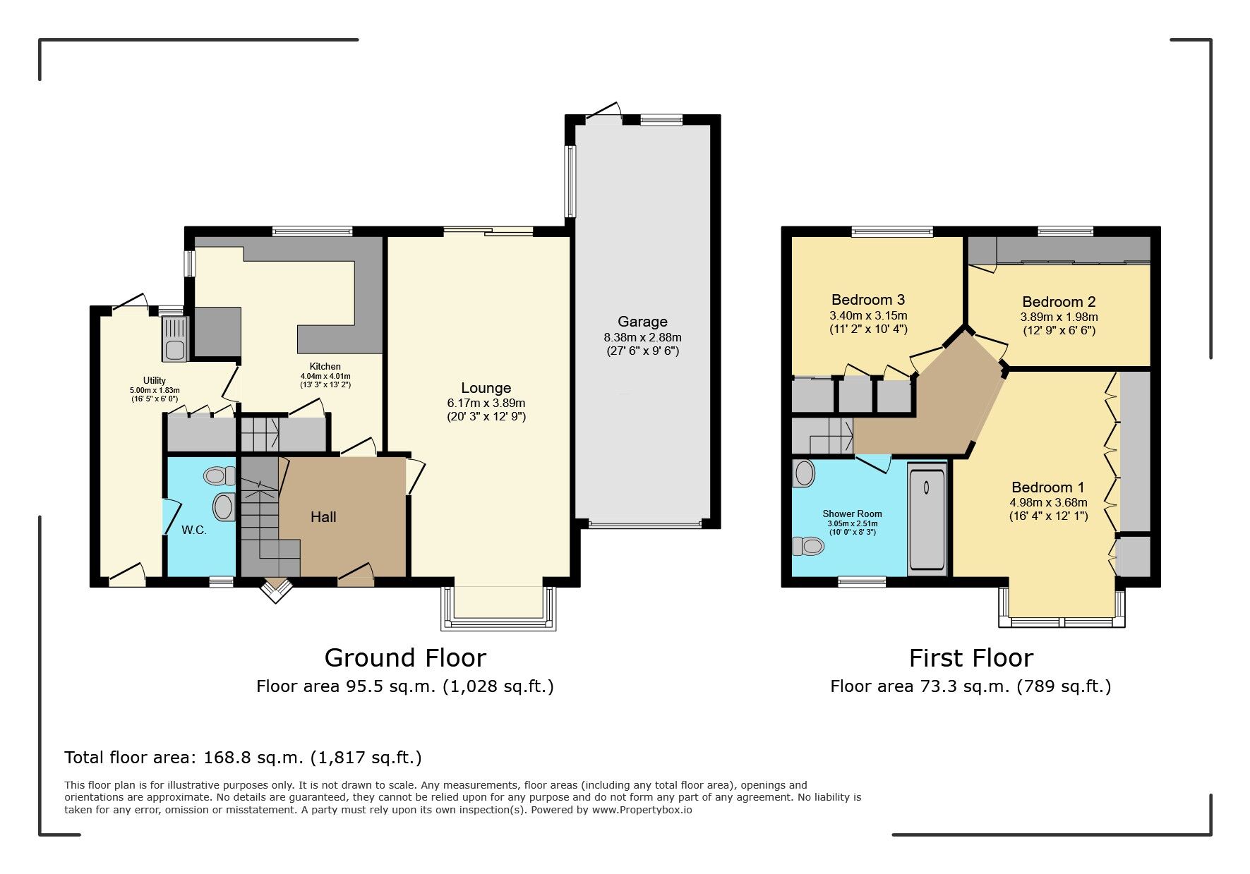 Floorplan of 3 bedroom Detached House for sale, Gallows Hill Lane, Abbots Langley, Hertfordshire, WD5
