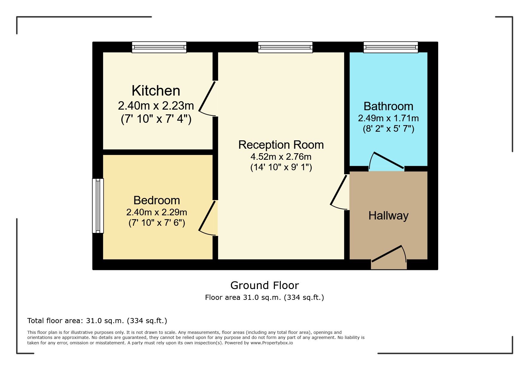 Floorplan of 1 bedroom Flat for sale, Himalayan Way, Watford, Hertfordshire, WD18