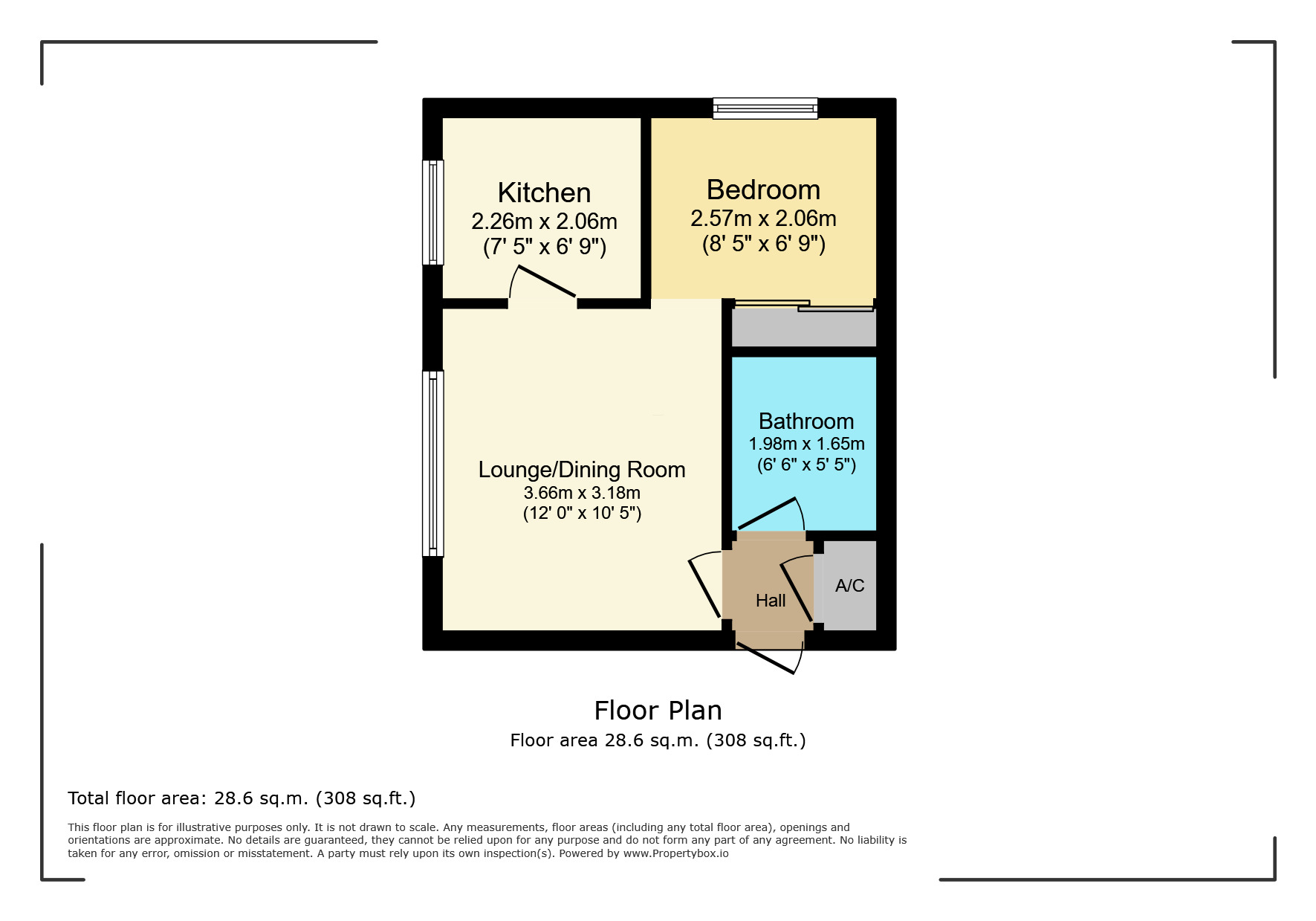 Floorplan of  Flat for sale, Jersey House, Scammell Way, Hertfordshire,, WD18