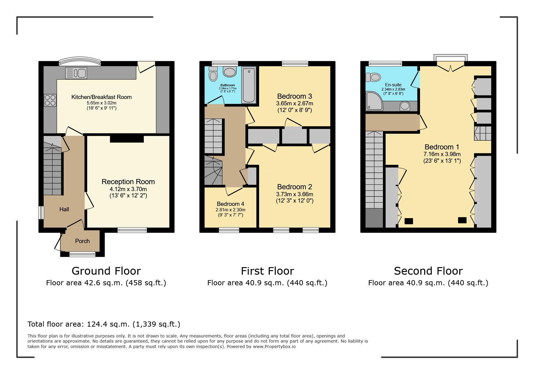 Floorplan of 4 bedroom Mid Terrace House for sale, Coates Way, Watford, Hertfordshire, WD25