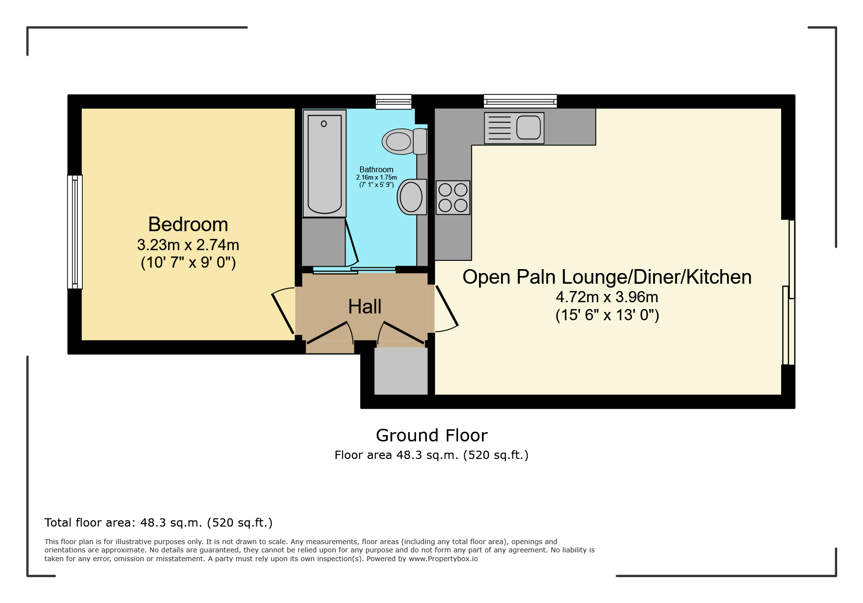 Floorplan of 1 bedroom  Flat for sale, Ebury Road, Watford, WD17