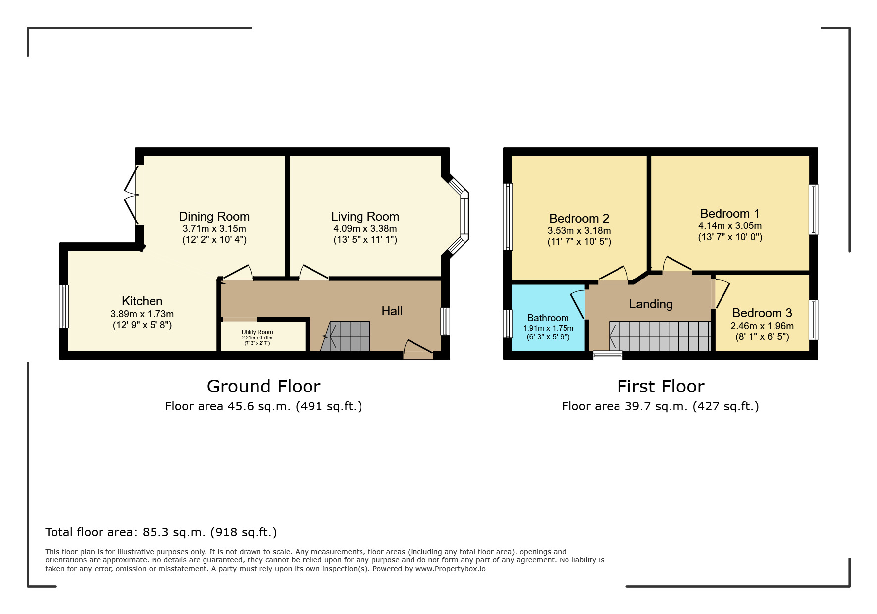 Floorplan of 3 bedroom Semi Detached House for sale, First Avenue, Watford, Hertfordshire, WD25