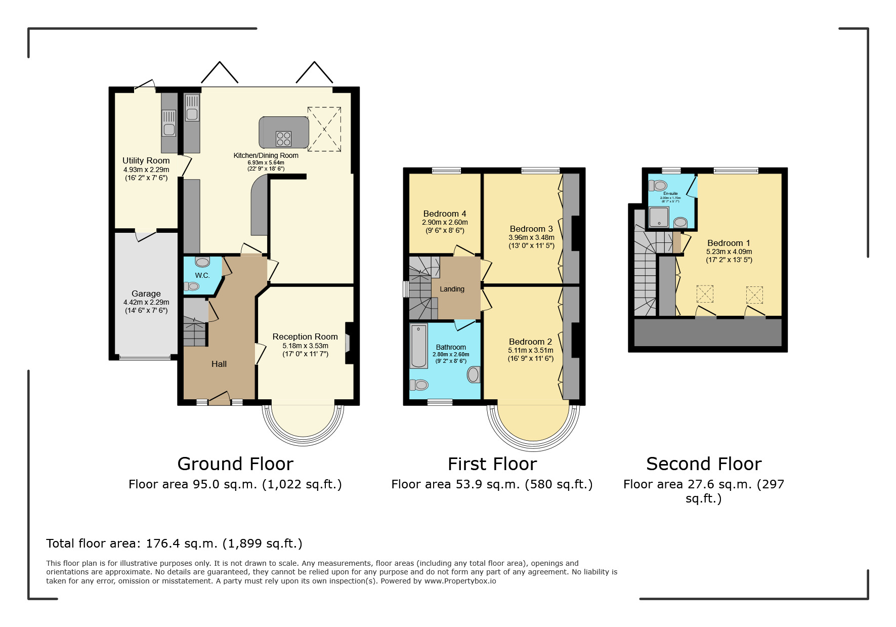 Floorplan of 4 bedroom Semi Detached House for sale, Rusland Park Road, Harrow, HA1