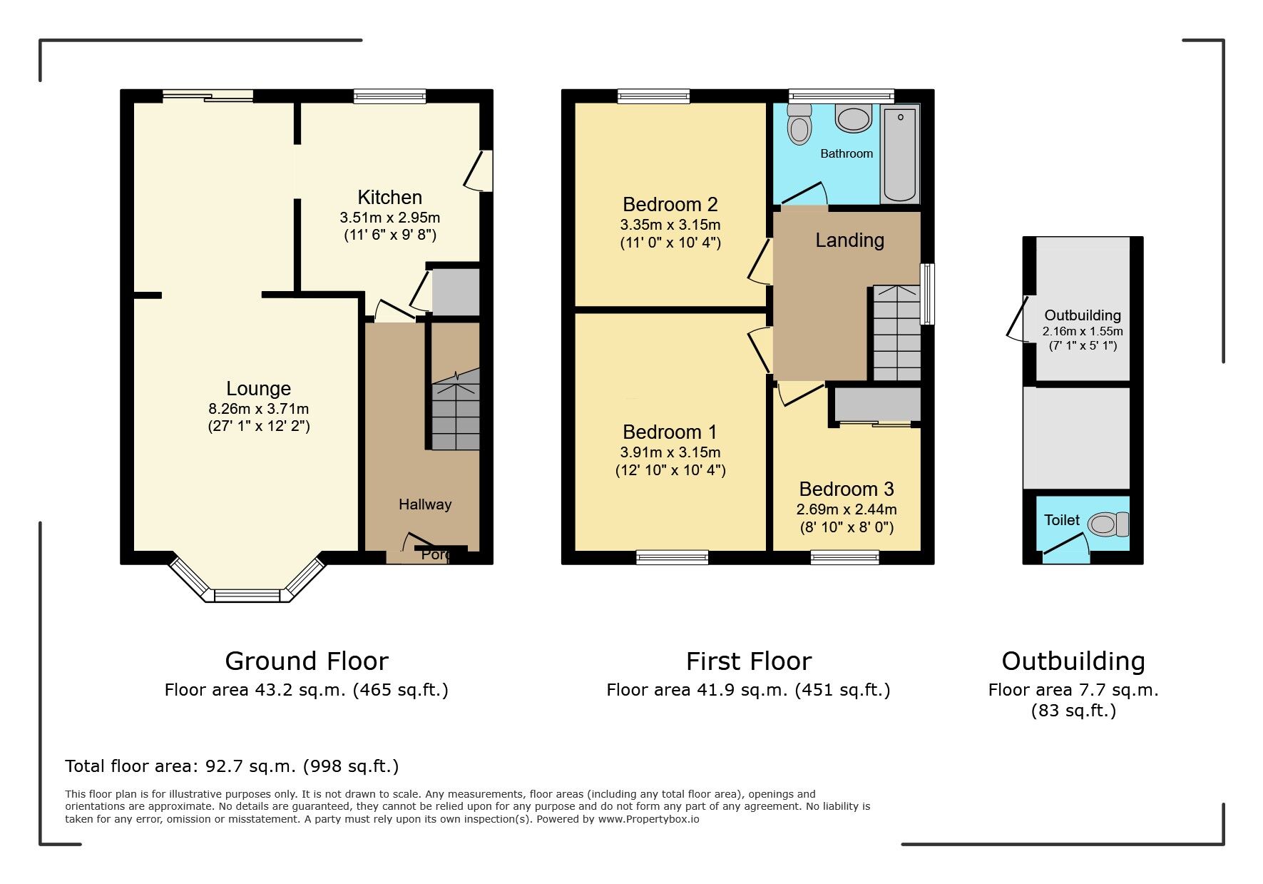 Floorplan of 3 bedroom Semi Detached House for sale, Wiggenhall Road, Watford, Hertfordshire, WD18