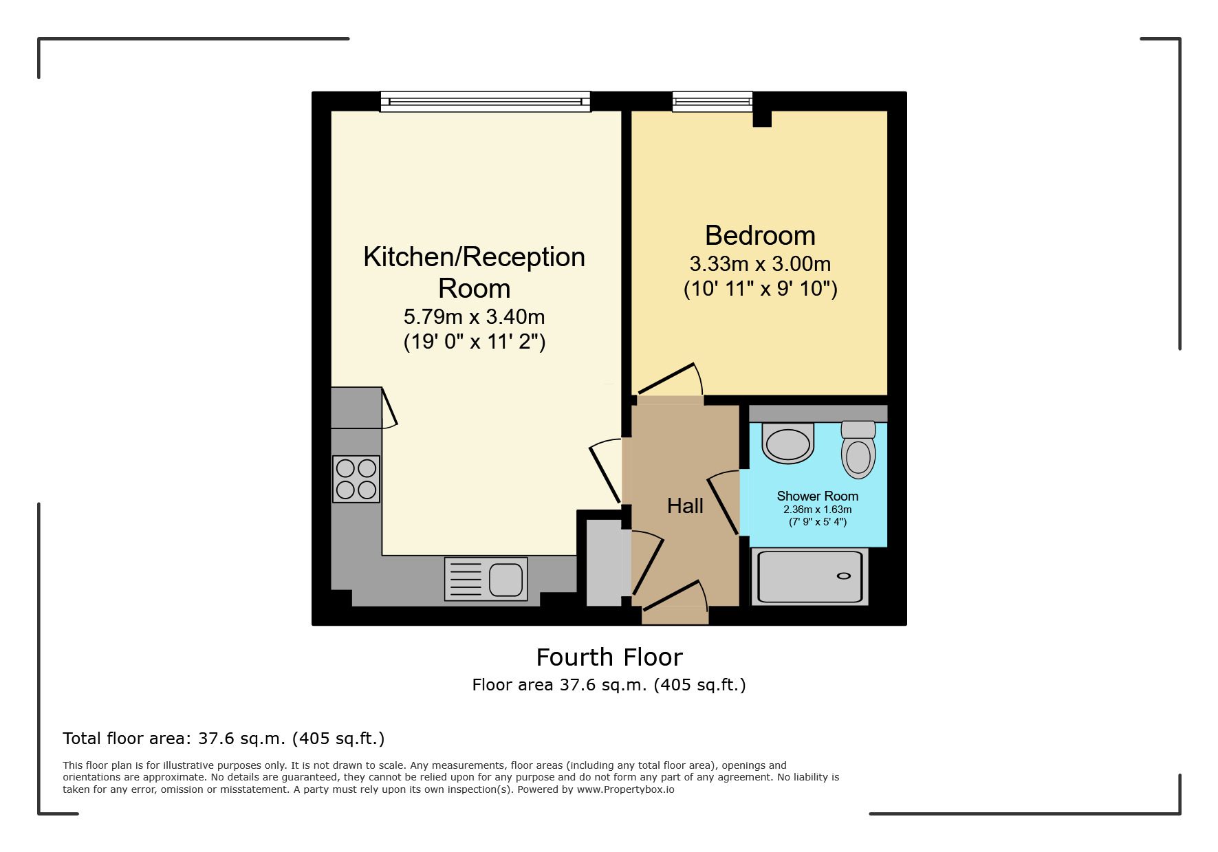 Floorplan of 1 bedroom Flat for sale, Cherry Tree Road, Watford, Hertfordshire, WD24