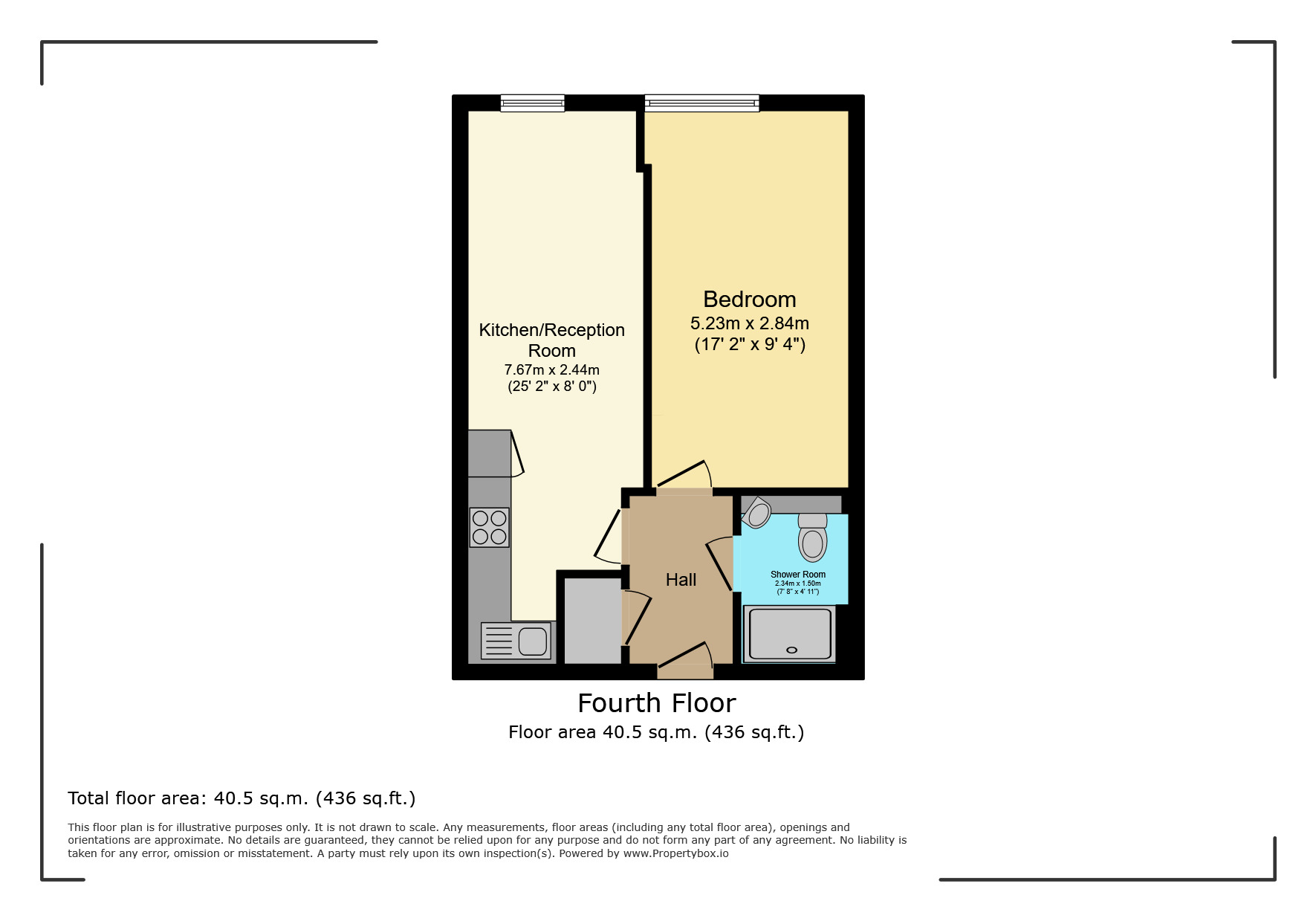 Floorplan of 1 bedroom Flat for sale, Cherry Tree Road, Watford, Hertfordshire, WD24