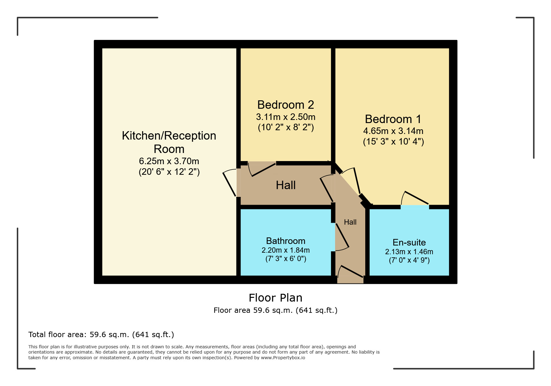 Floorplan of 2 bedroom Flat to rent, Malden Road, Watford, Hertfordshire, WD17
