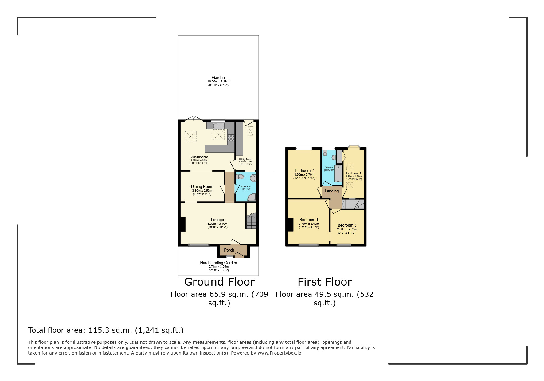Floorplan of 4 bedroom Mid Terrace House for sale, Windmill Street, Bushey Heath, Hertfordshire, WD23