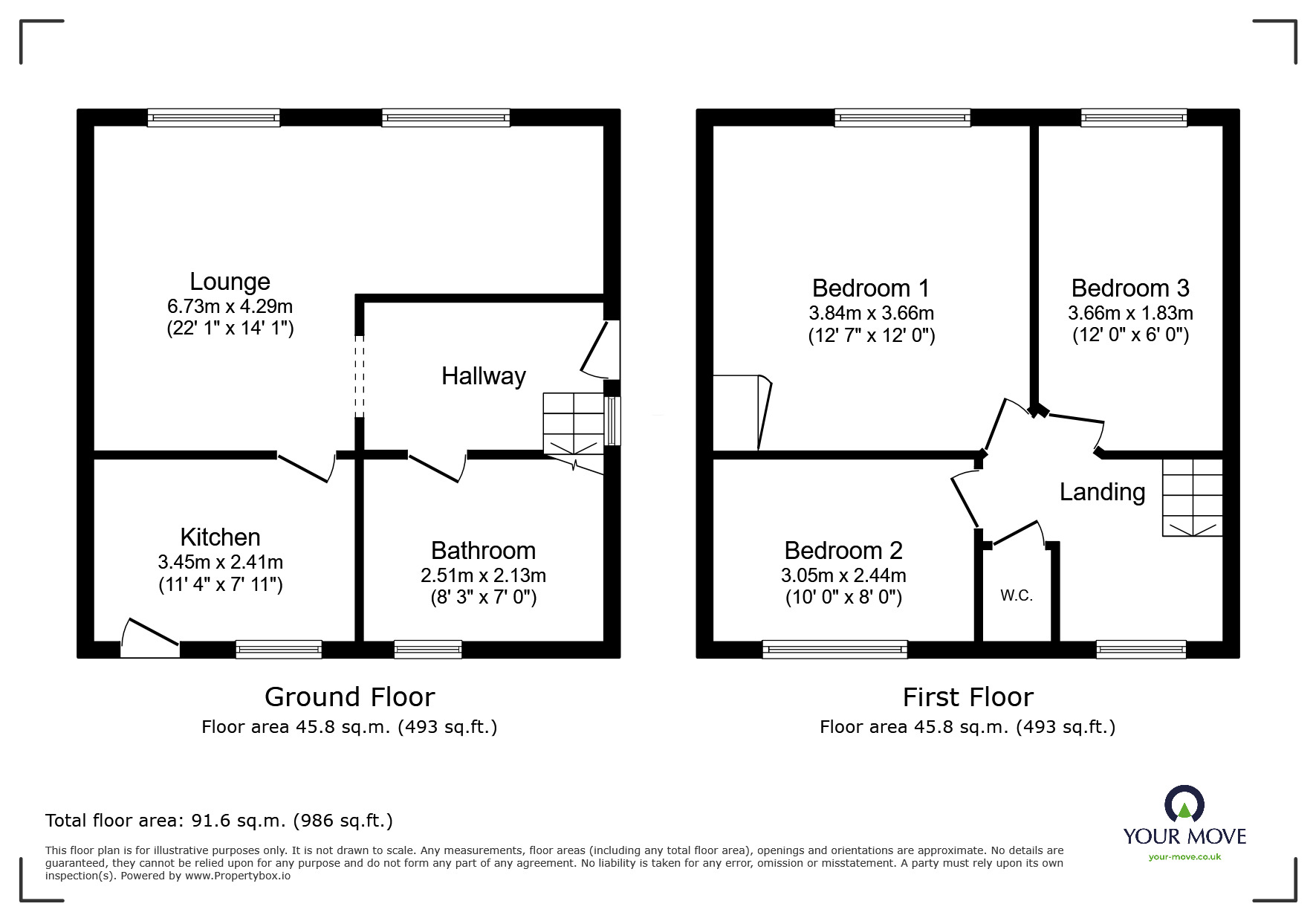 Floorplan of 3 bedroom Semi Detached House for sale, Dellfield, St. Albans, Hertfordshire, AL1