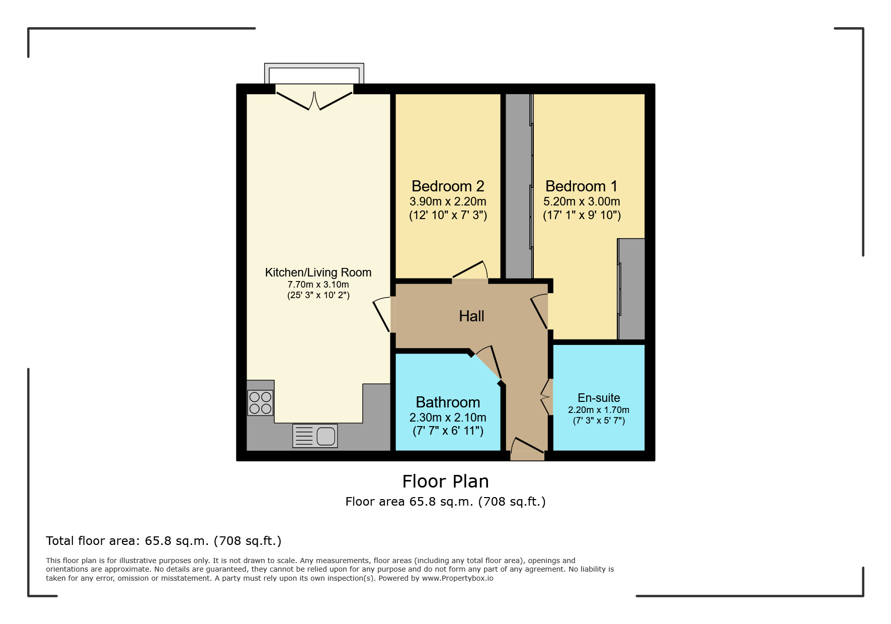 Floorplan of 2 bedroom Flat to rent, St. Albans Road, Watford, Hertfordshire, WD25