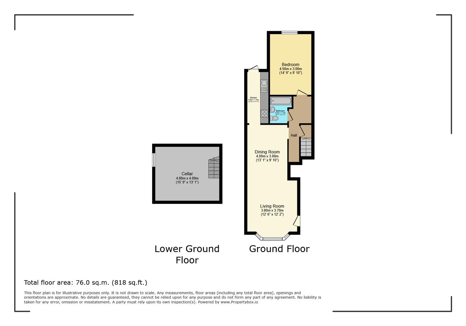 Floorplan of 1 bedroom Flat for sale, Grosvenor Road, Watford, Hertfordshire, WD17
