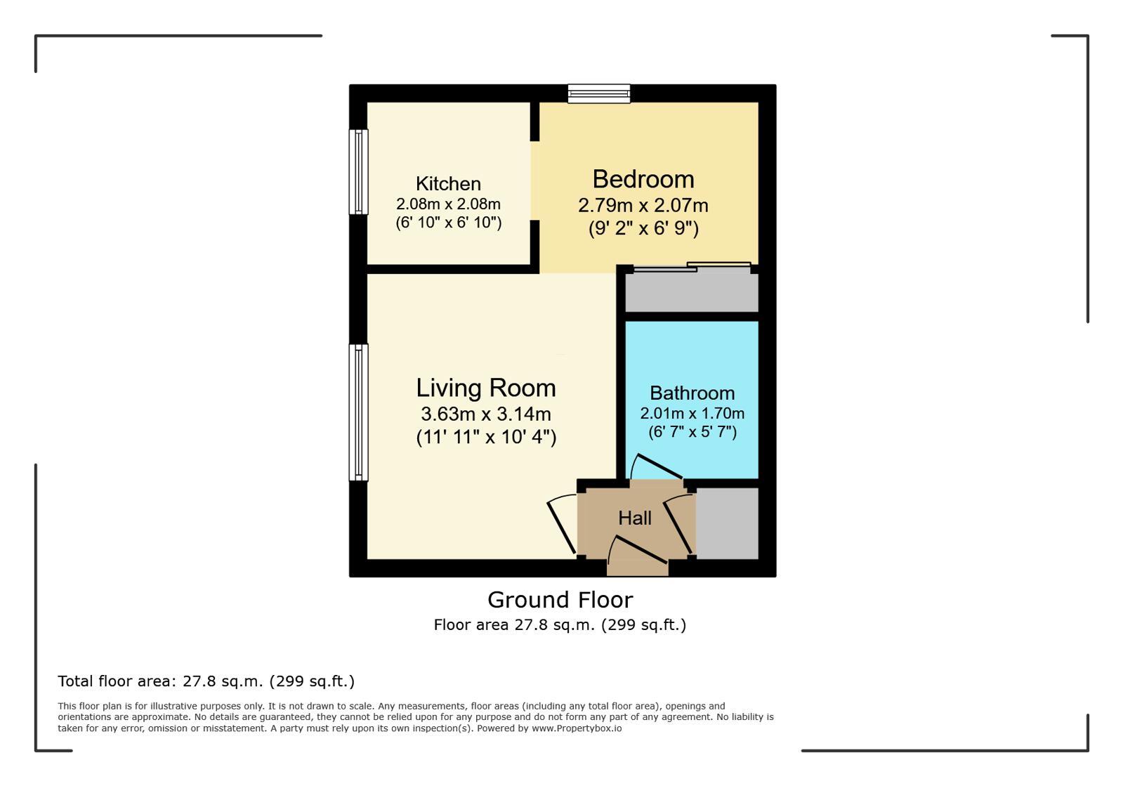 Floorplan of 1 bedroom Flat for sale, Southwold Road, Watford, Hertfordshire, WD24