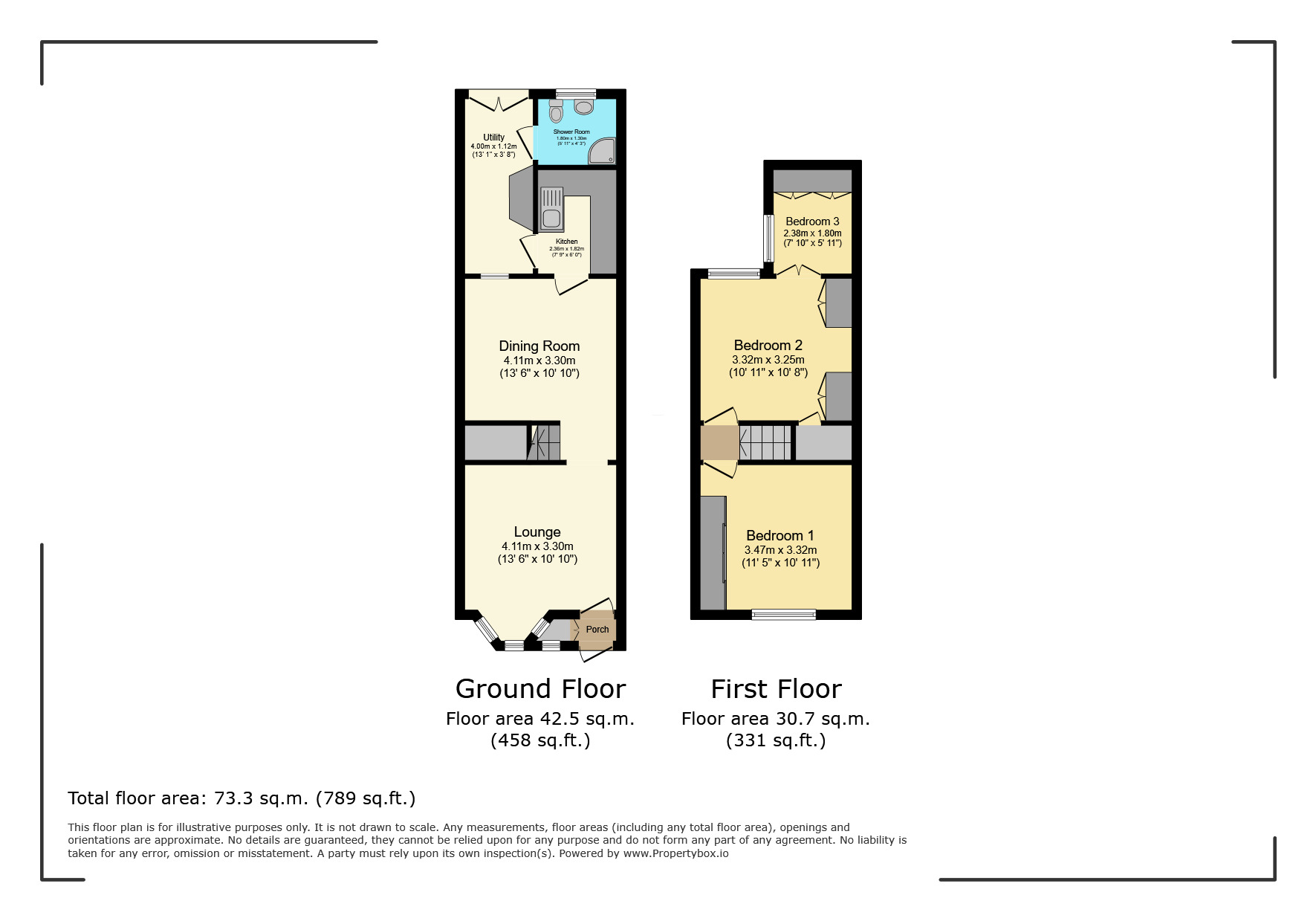 Floorplan of 3 bedroom Mid Terrace House for sale, St. Marys Road, Watford, Hertfordshire, WD18