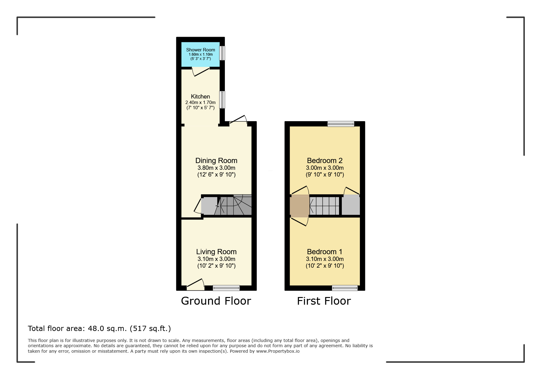 Floorplan of 2 bedroom Mid Terrace House for sale, Estcourt Road, Watford, Hertfordshire, WD17