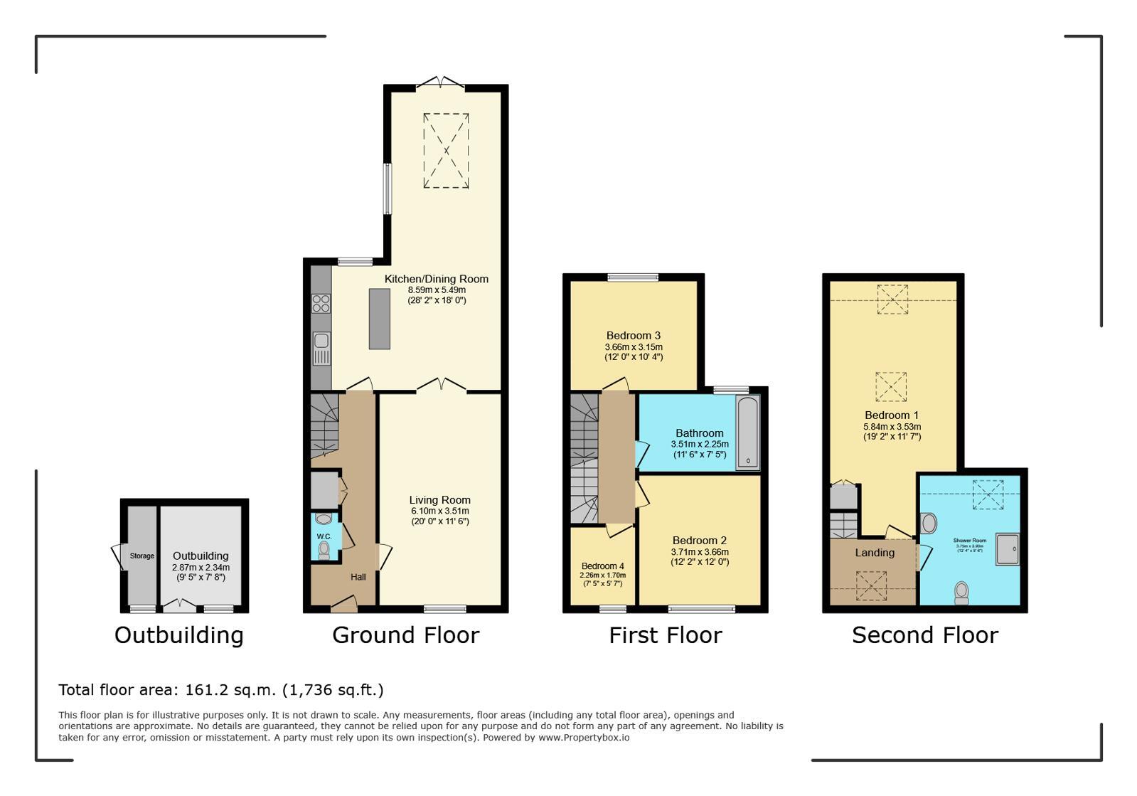 Floorplan of 4 bedroom Semi Detached House for sale, Berry Way, Rickmansworth, Hertfordshire, WD3