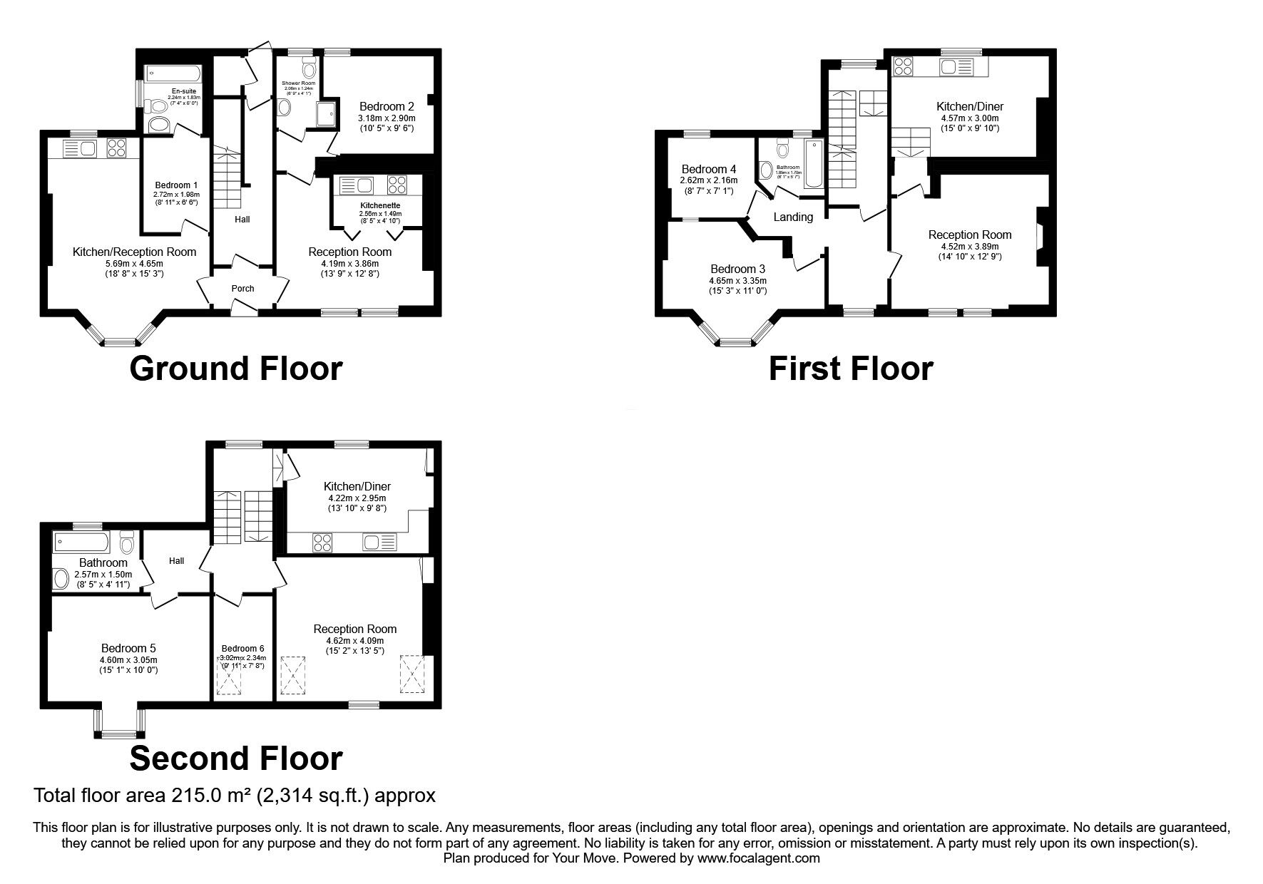 Floorplan of 6 bedroom End Terrace House for sale, Beverley Terrace, North Shields, Tyne and Wear, NE30