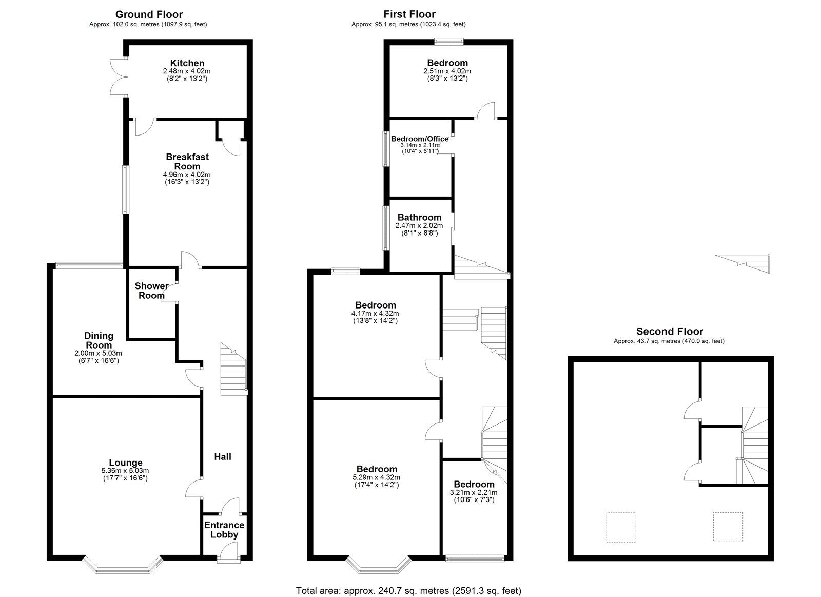 Floorplan of 6 bedroom Mid Terrace House for sale, Esplanade, Whitley Bay, Tyne and Wear, NE26