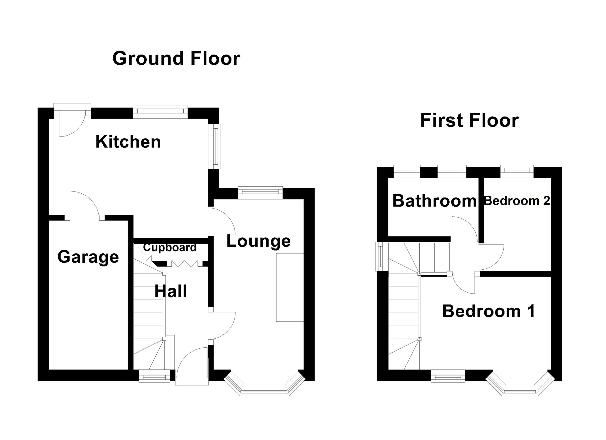 Floorplan of 2 bedroom Semi Detached House for sale, Marina Drive, Whitley Bay, Tyne and Wear, NE25