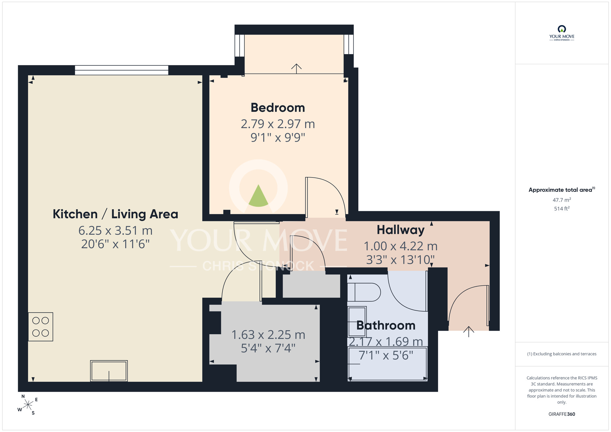 Floorplan of 1 bedroom Flat for sale, Duke Street, North Shields, Tyne and Wear, NE29