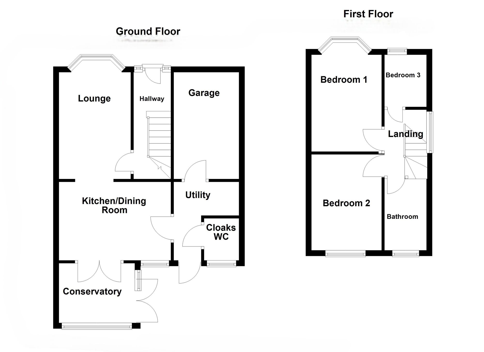 Floorplan of 3 bedroom Semi Detached House for sale, Embleton Road, Moor Park, North Tyneside,, NE29