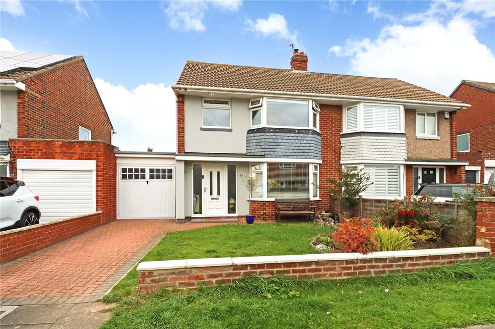 Main image of 3 bedroom Semi Detached House for sale, Embleton Road, Moor Park, North Tyneside,, NE29