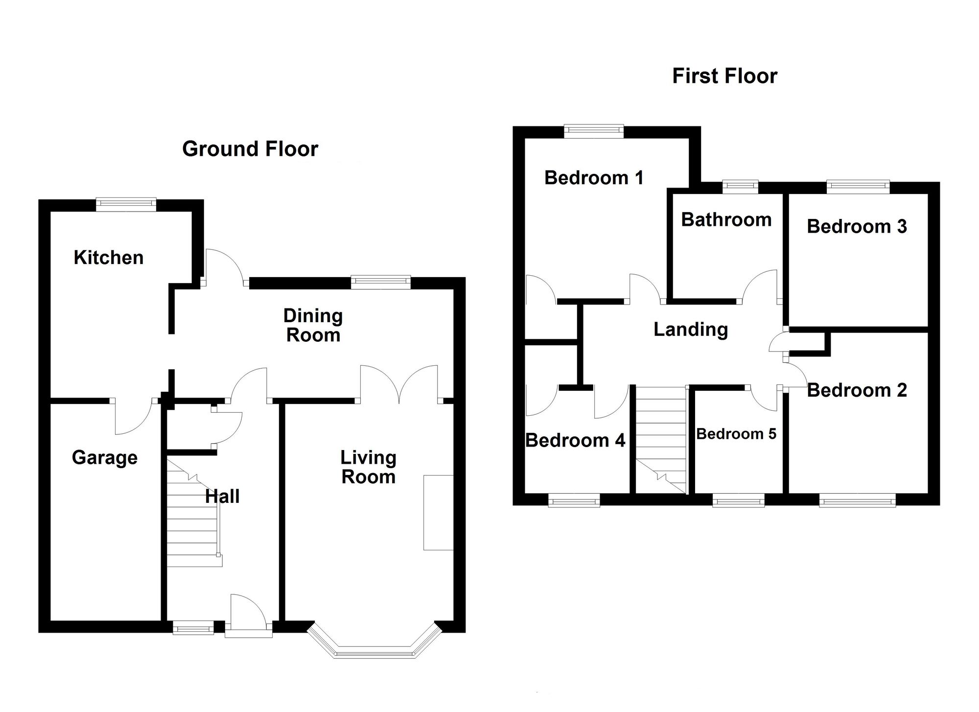 Floorplan of 5 bedroom Semi Detached House for sale, Rosewood Crescent, Seaton Sluice, Northumberland, NE26