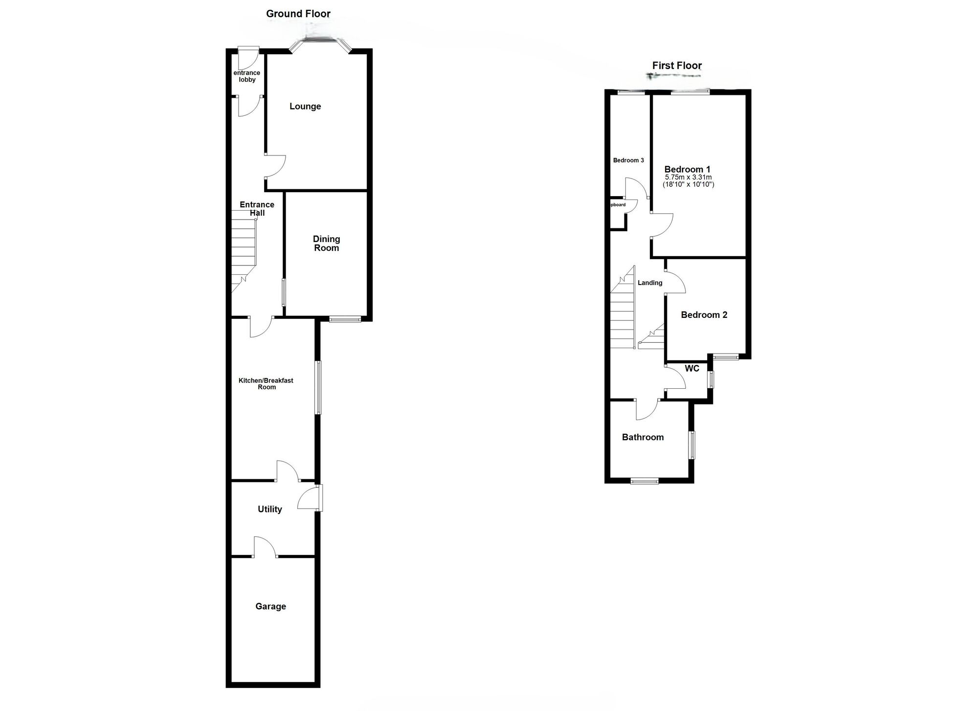 Floorplan of 3 bedroom Mid Terrace House for sale, Eastbourne Gardens, Whitley Bay, Tyne and Wear, NE26