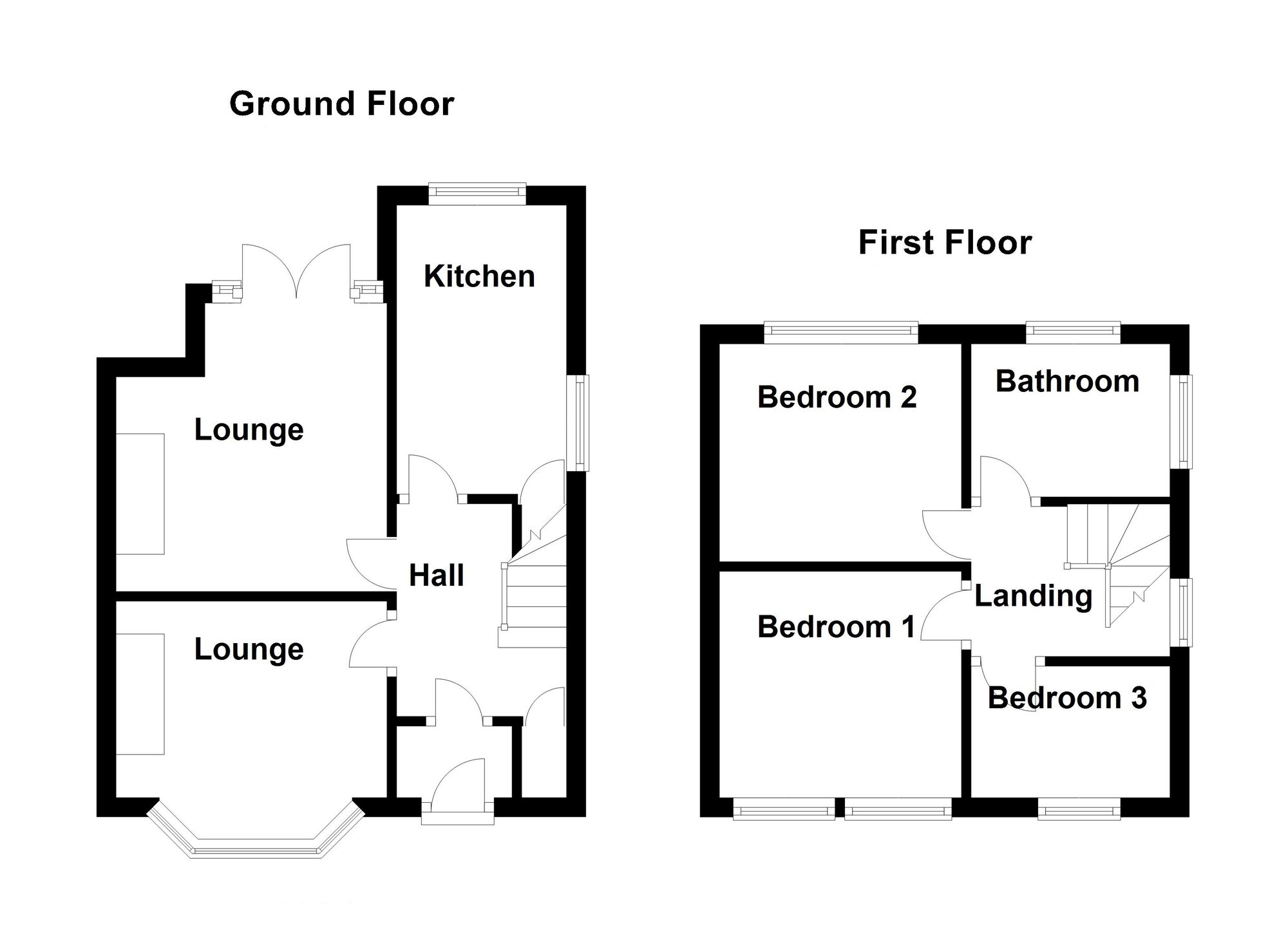 Floorplan of 3 bedroom Semi Detached House for sale, Grosvenor Drive, Whitley Bay, Tyne and Wear, NE26
