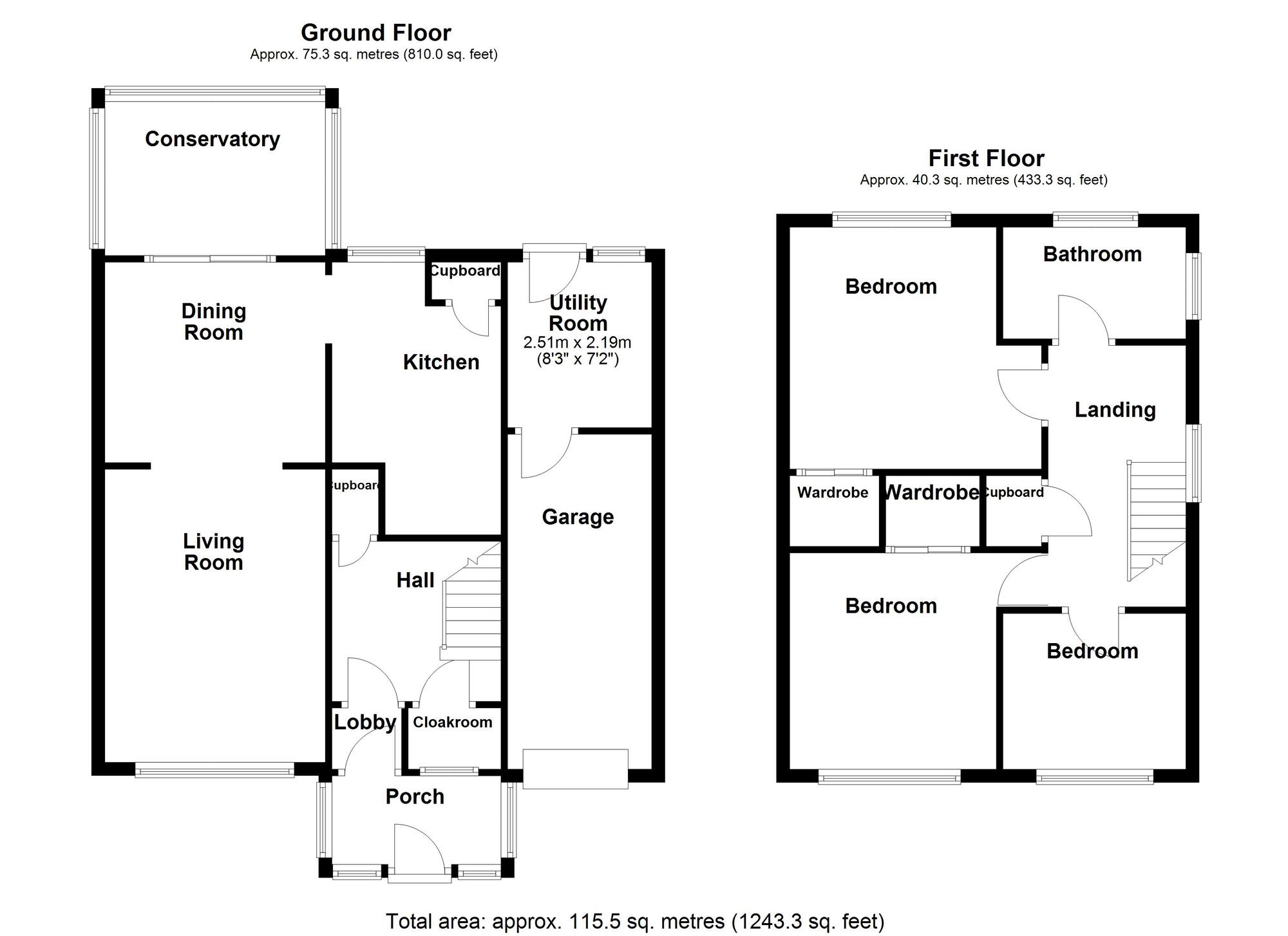 Floorplan of 3 bedroom Semi Detached House for sale, Torver Close, Wideopen, Tyne and Wear, NE13
