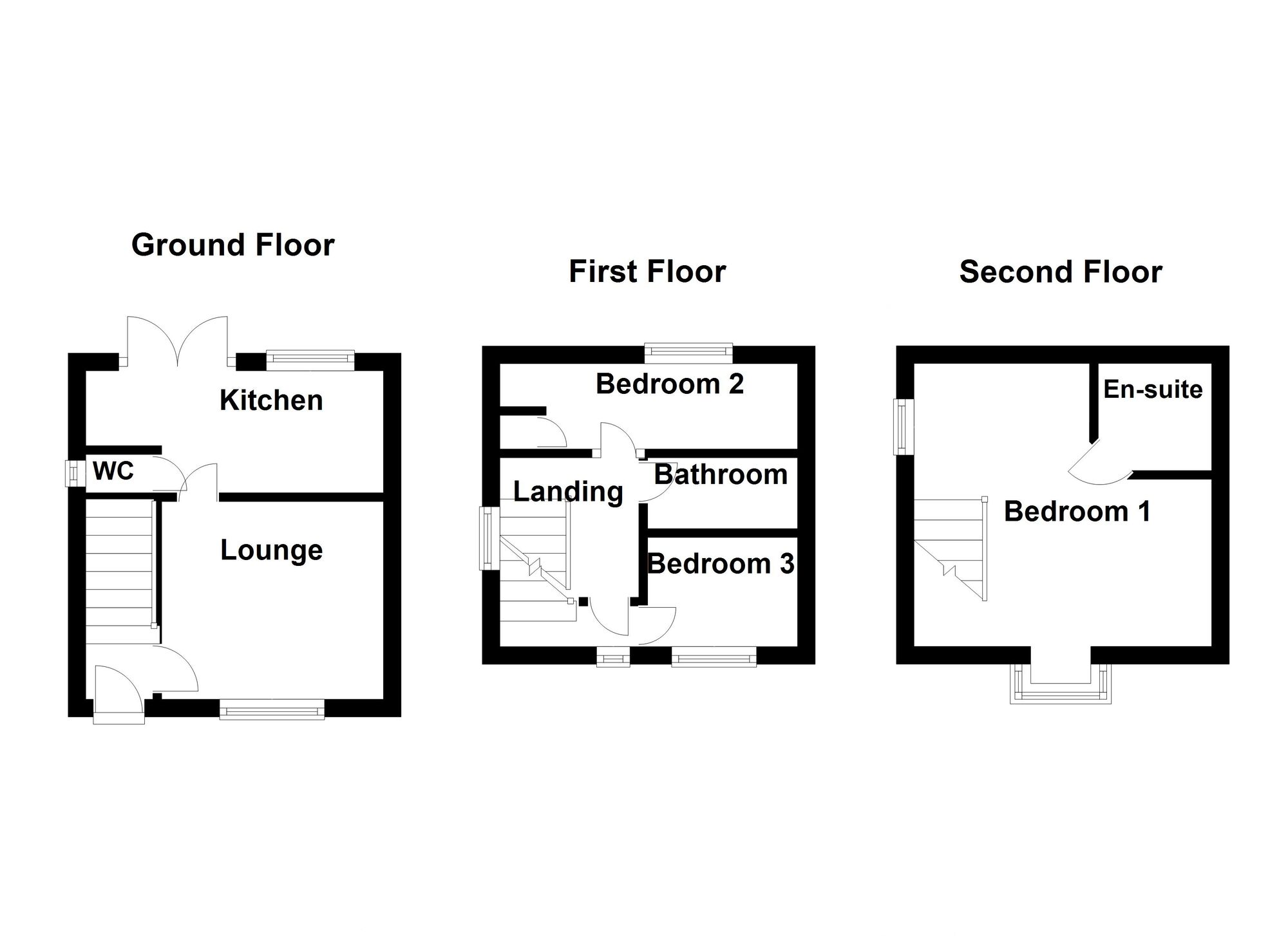 Floorplan of 3 bedroom Semi Detached House for sale, Mitford Grove, North Shields, Tyne and Wear, NE29