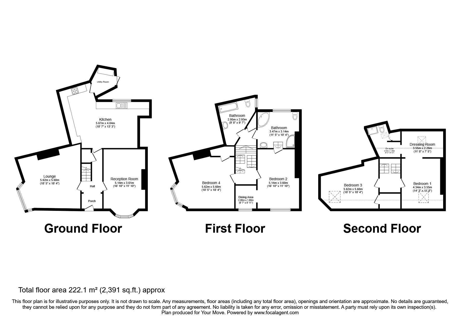 Floorplan of 4 bedroom End Terrace House for sale, Washington Terrace, North Shields, Tyne and Wear, NE30