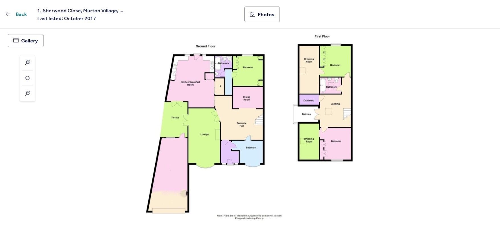 Floorplan of 4 bedroom Link Detached House for sale, Sherwood Close, Murton Village, Tyne and Wear, NE27
