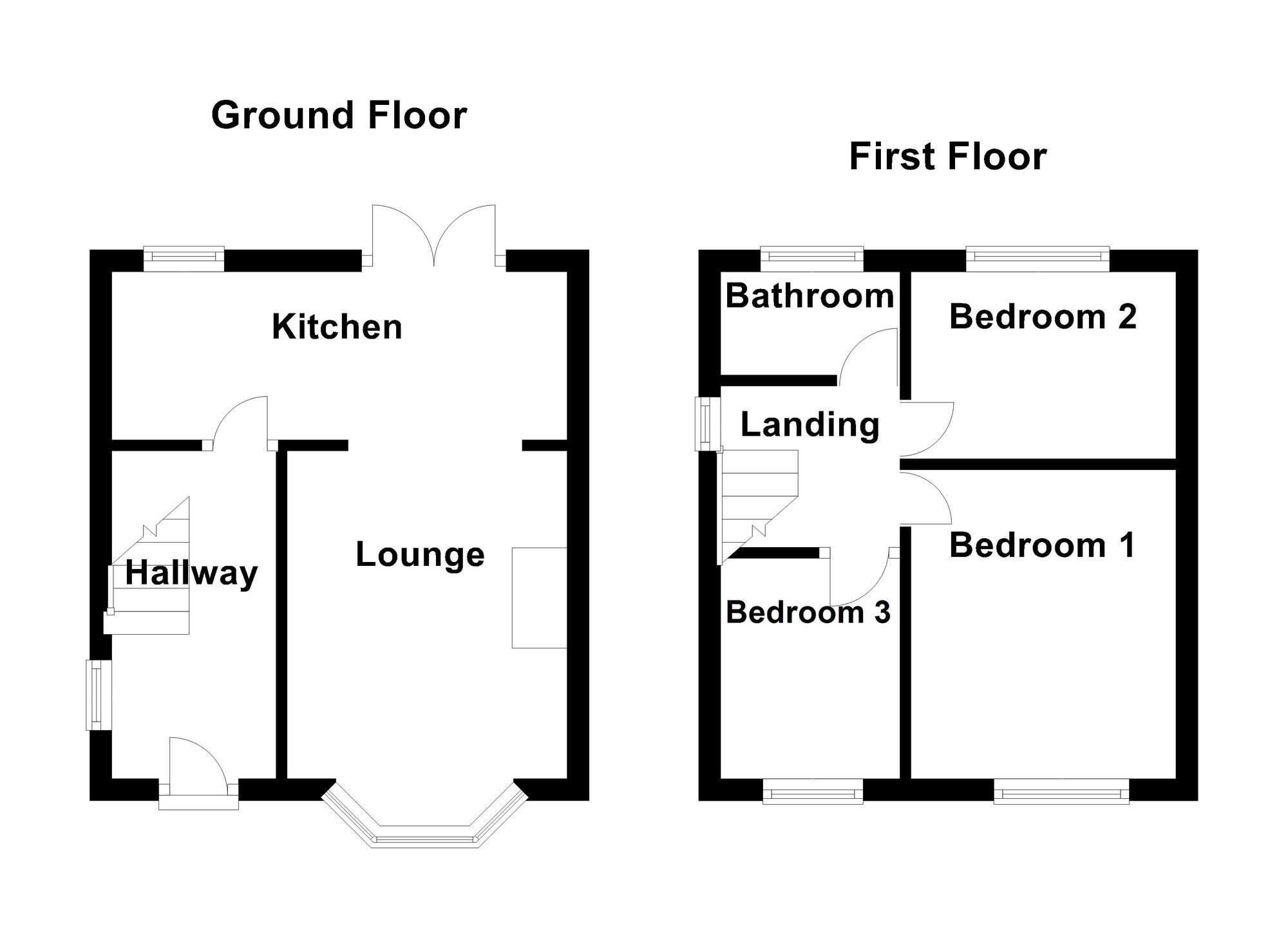 Floorplan of 3 bedroom Semi Detached House for sale, Verne Road, North Shields, Tyne and Wear, NE29