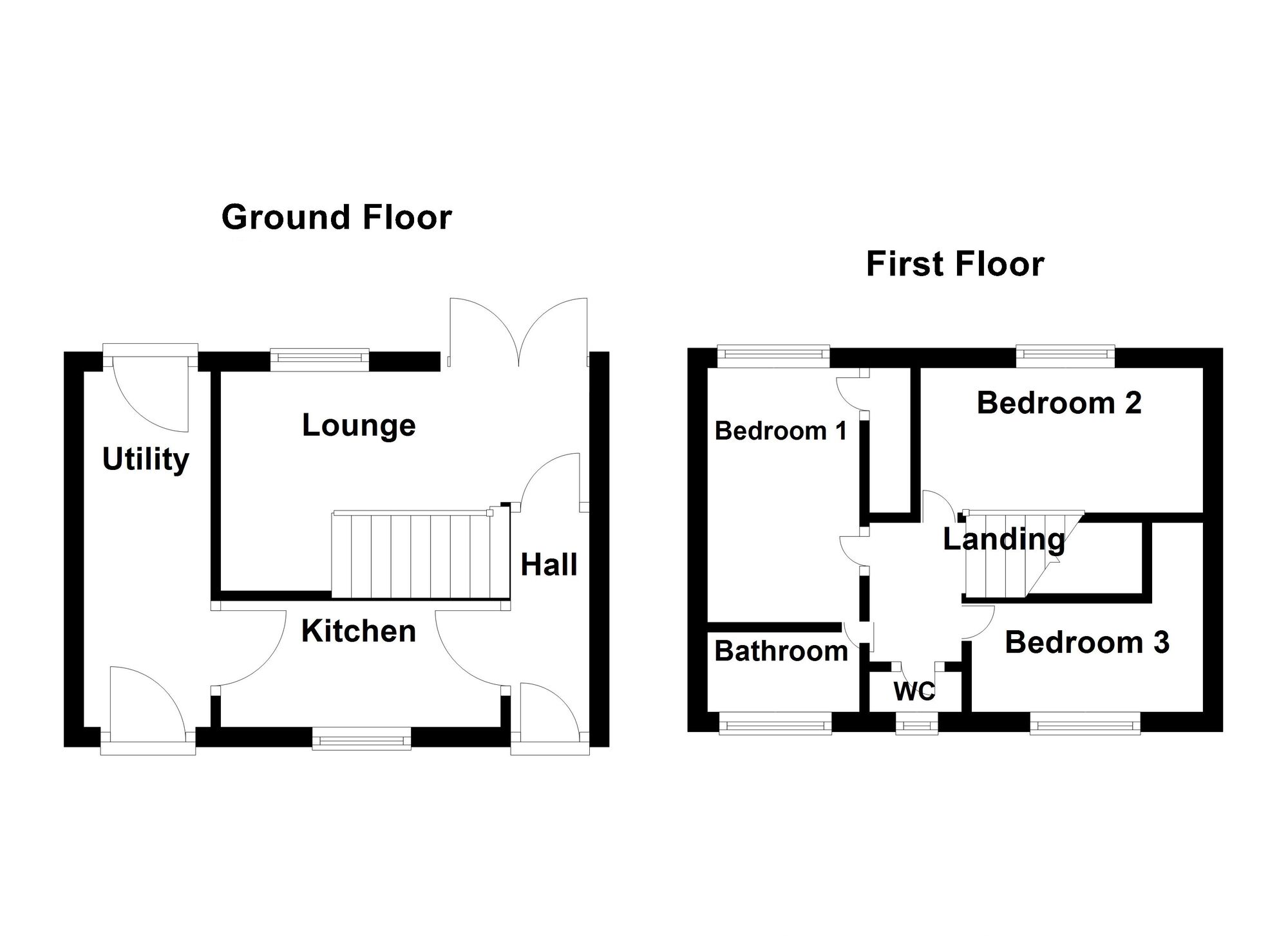 Floorplan of 3 bedroom Mid Terrace House for sale, Falmouth Road, North Shields, Tyne and Wear, NE29