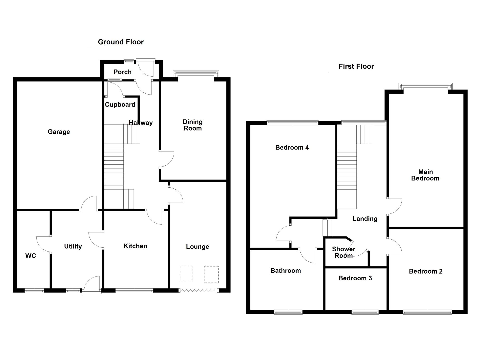 Floorplan of 4 bedroom Semi Detached House for sale, Seaton Crescent, Monkseaton, Tyne and Wear, NE25