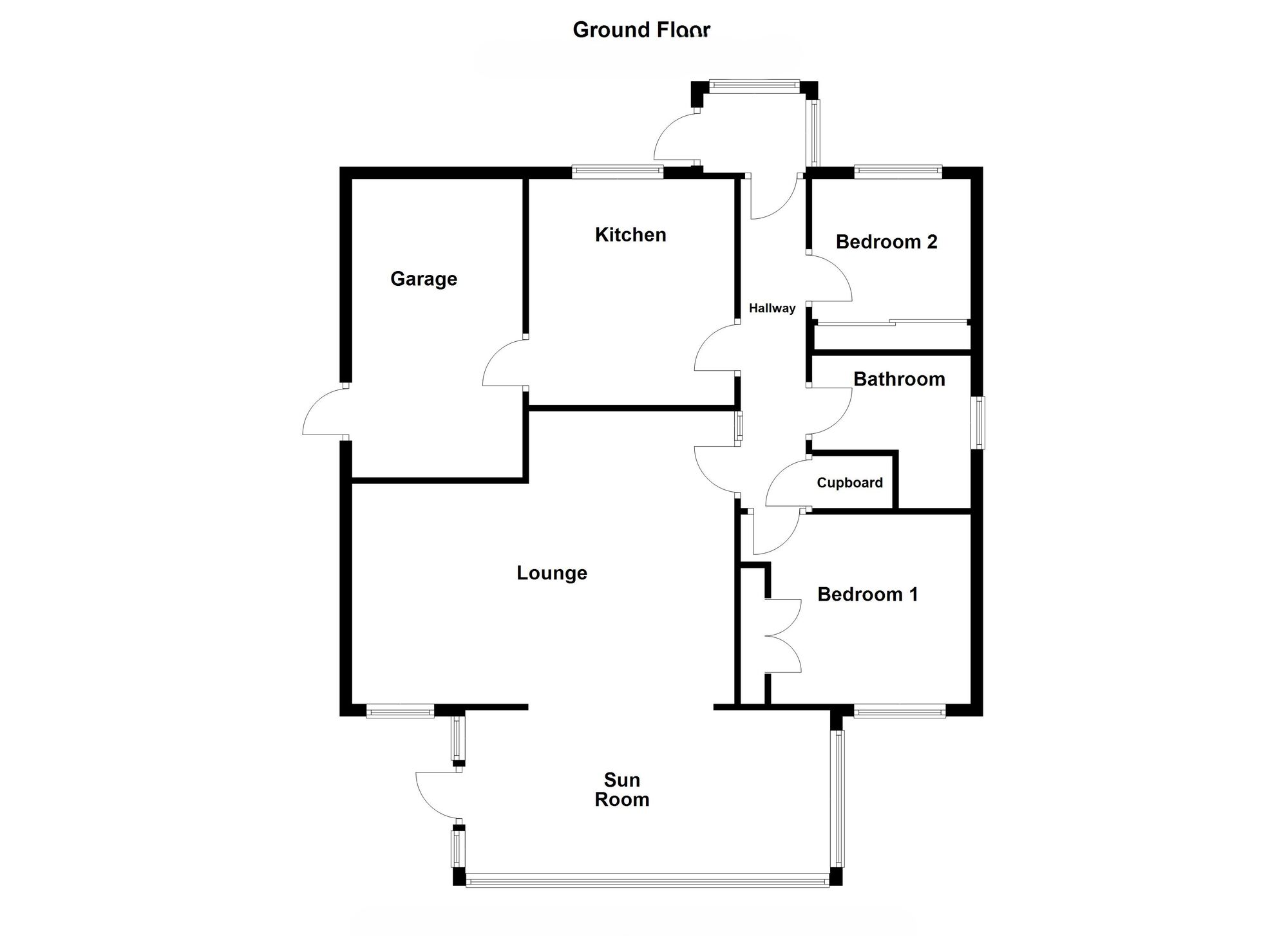 Floorplan of 2 bedroom Detached Bungalow for sale, Belford Avenue, Shiremoor, Tyne and Wear, NE27