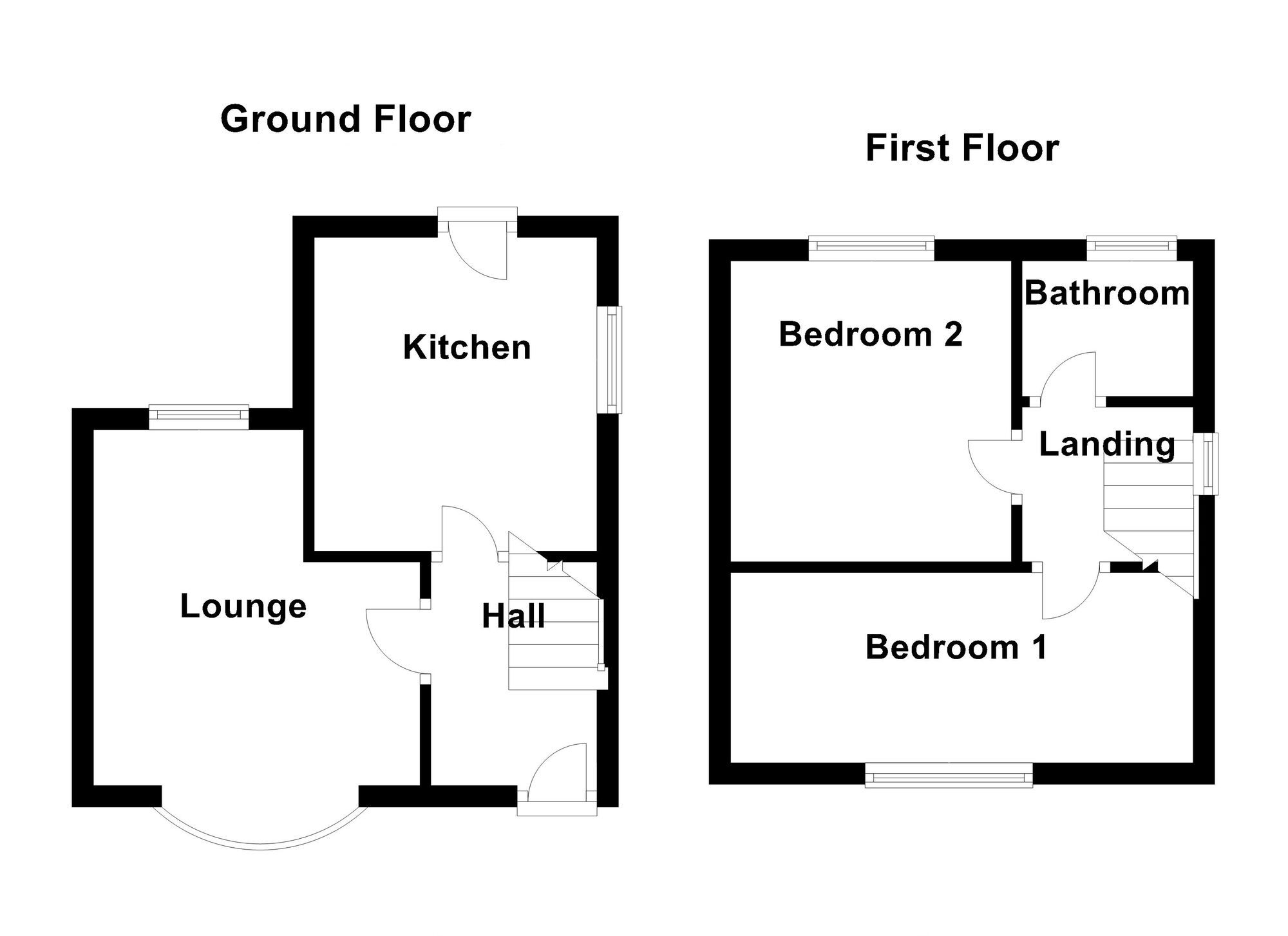 Floorplan of 2 bedroom Semi Detached House for sale, Horton Avenue, Shiremoor, Tyne and Wear, NE27