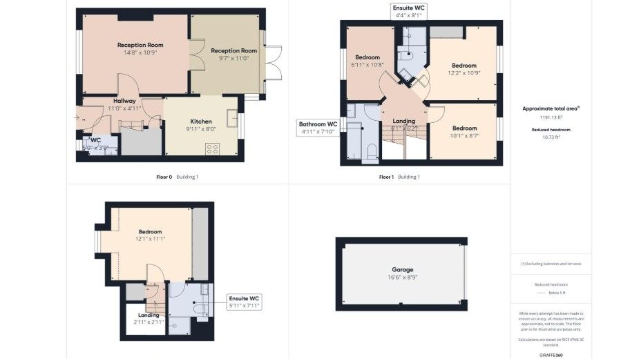Floorplan of 4 bedroom Detached House for sale, Ridley Gardens, Shiremoor, Tyne and Wear, NE27