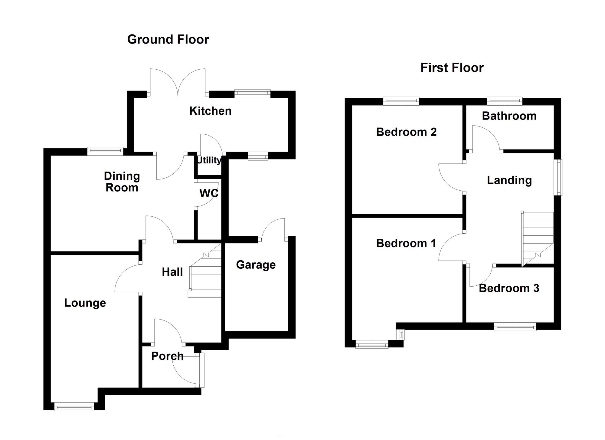 Floorplan of 3 bedroom Semi Detached House for sale, Monkseaton Road, Wellfield, Tyne and Wear, NE25