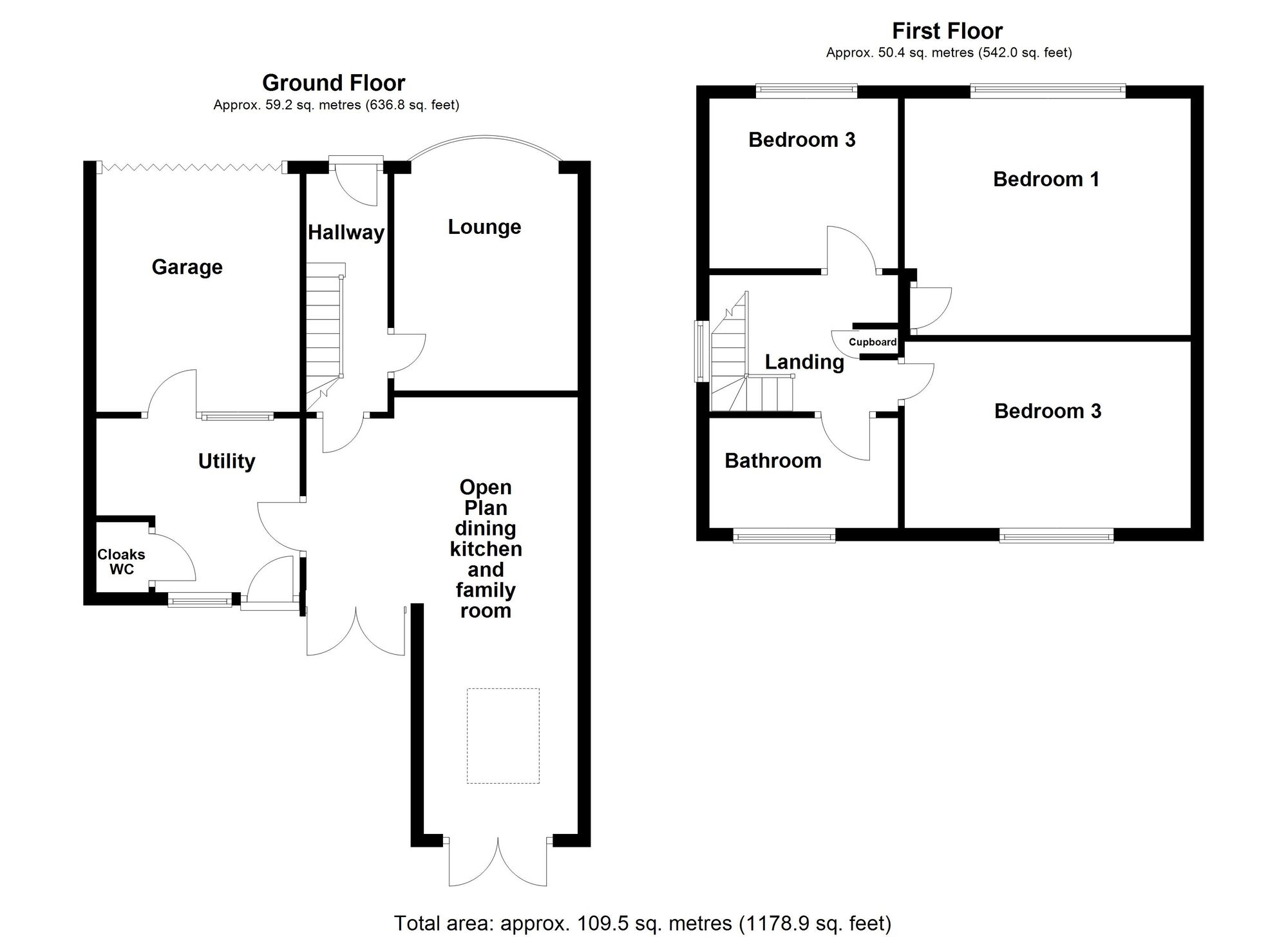 Floorplan of 3 bedroom Semi Detached House for sale, St. Vincents Way, Whitley Bay, Tyne and Wear, NE26
