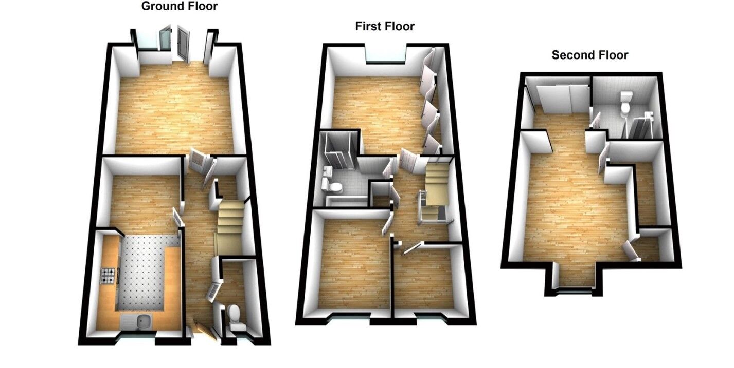 Floorplan of 4 bedroom Semi Detached House for sale, Hotspur North, Backworth, Tyne and Wear, NE27