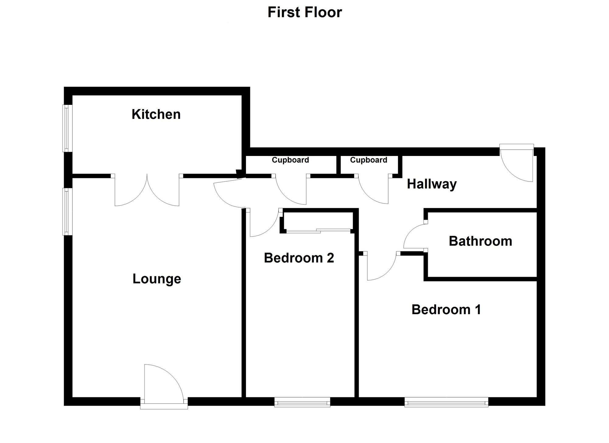 Floorplan of 2 bedroom  Flat for sale, Brabourne Gardens, North Shields, Tyne and Wear, NE29